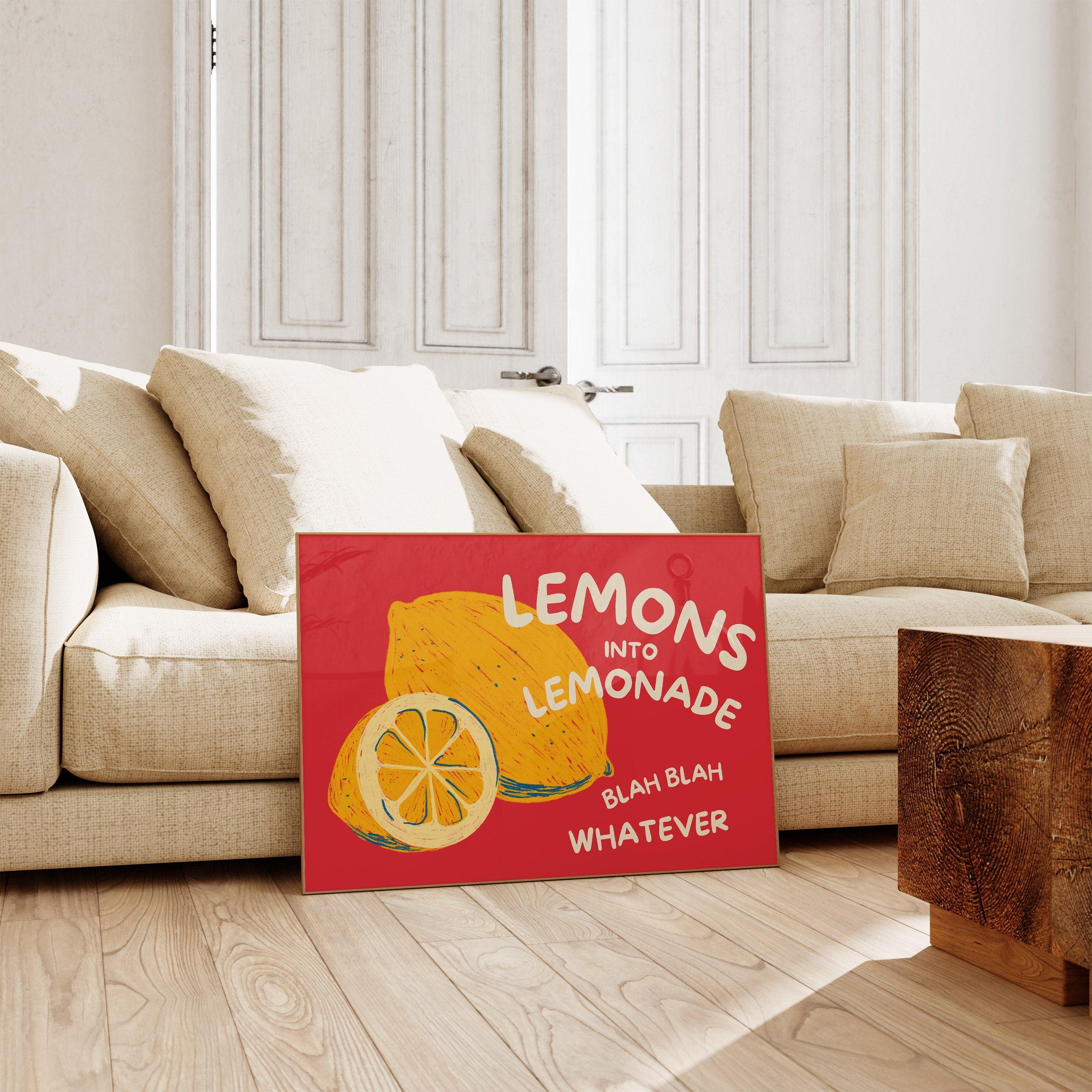 Lemons Into Lemonade Digital Art Print