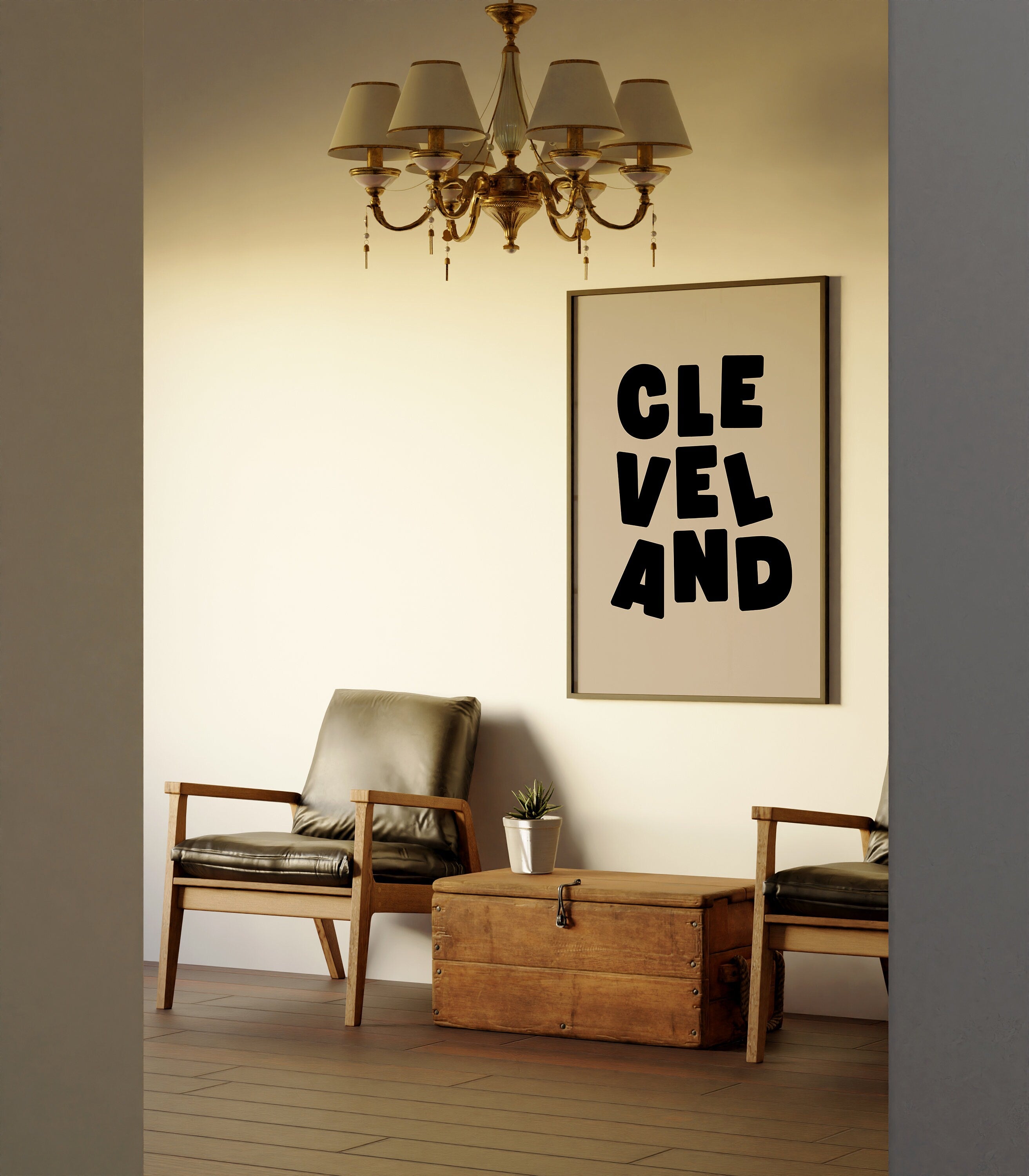 City Digital Prints, See you in Cleveland, Cleveland Prints, Preppy Art, Trendy Location Art, Cleveland Poster, Cleveland Art, Ohio Art