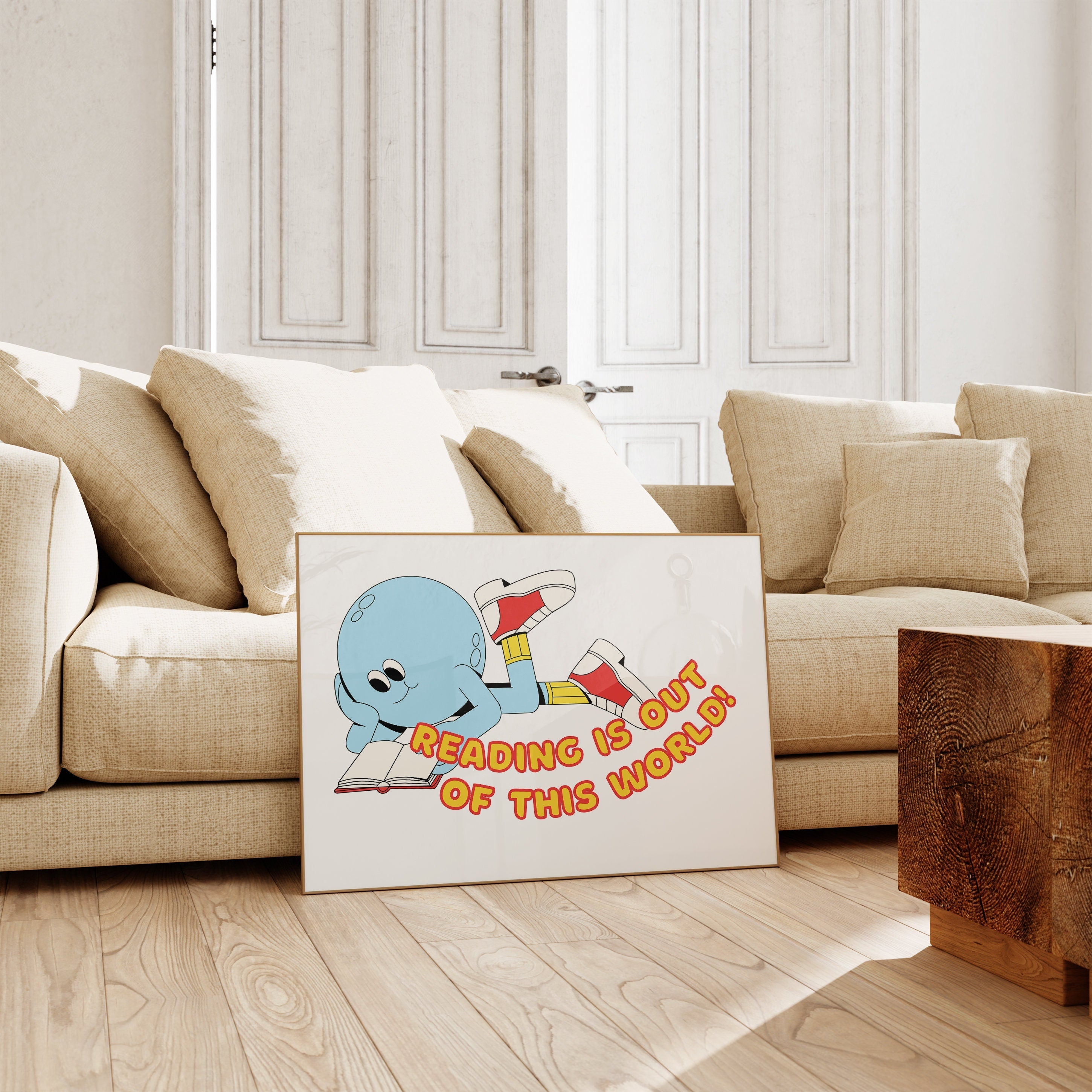 Reading Is Out of This World Digital Art Print
