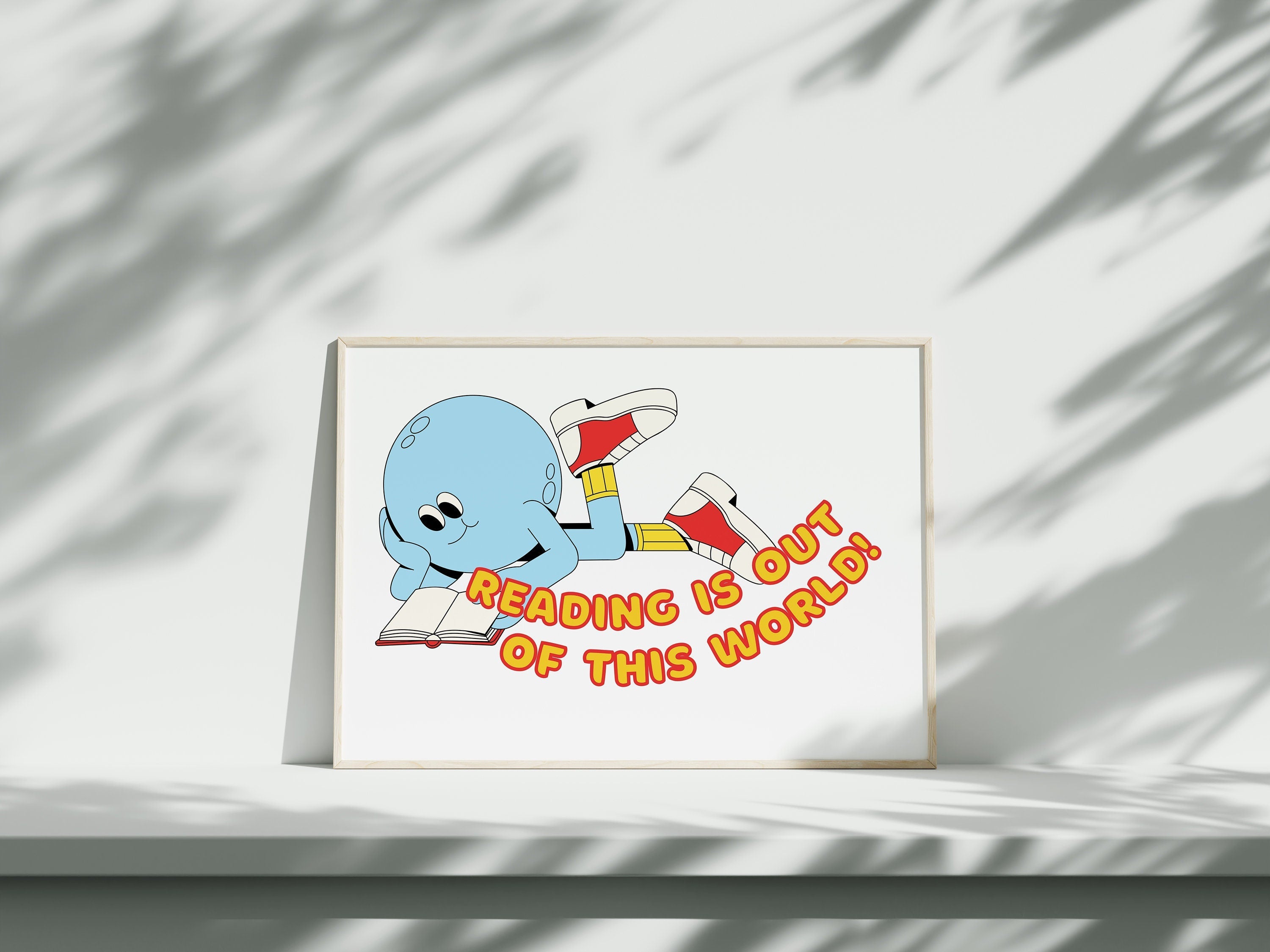 Reading Is Out of This World Digital Art Print