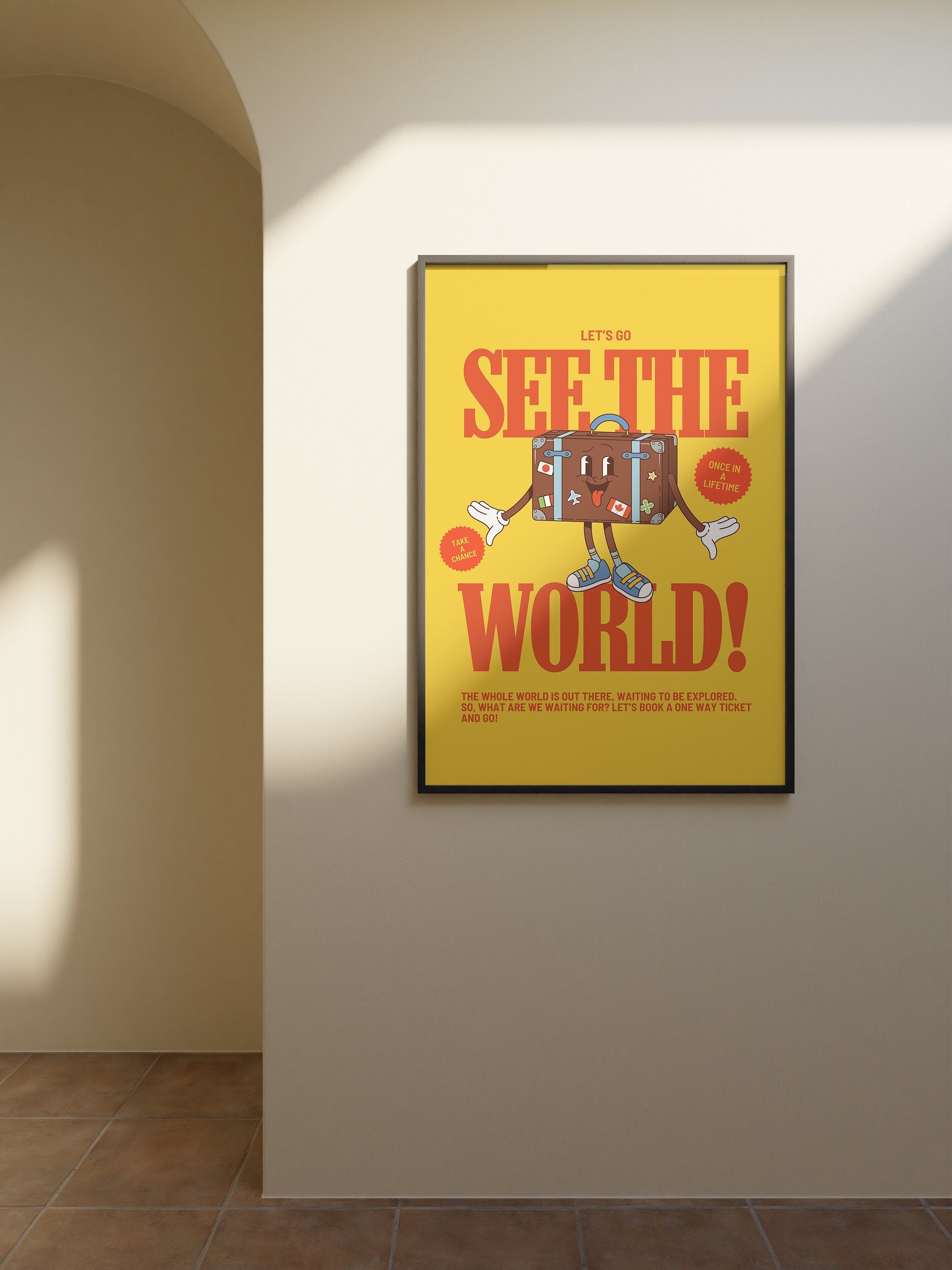 See The World Digital Art Print