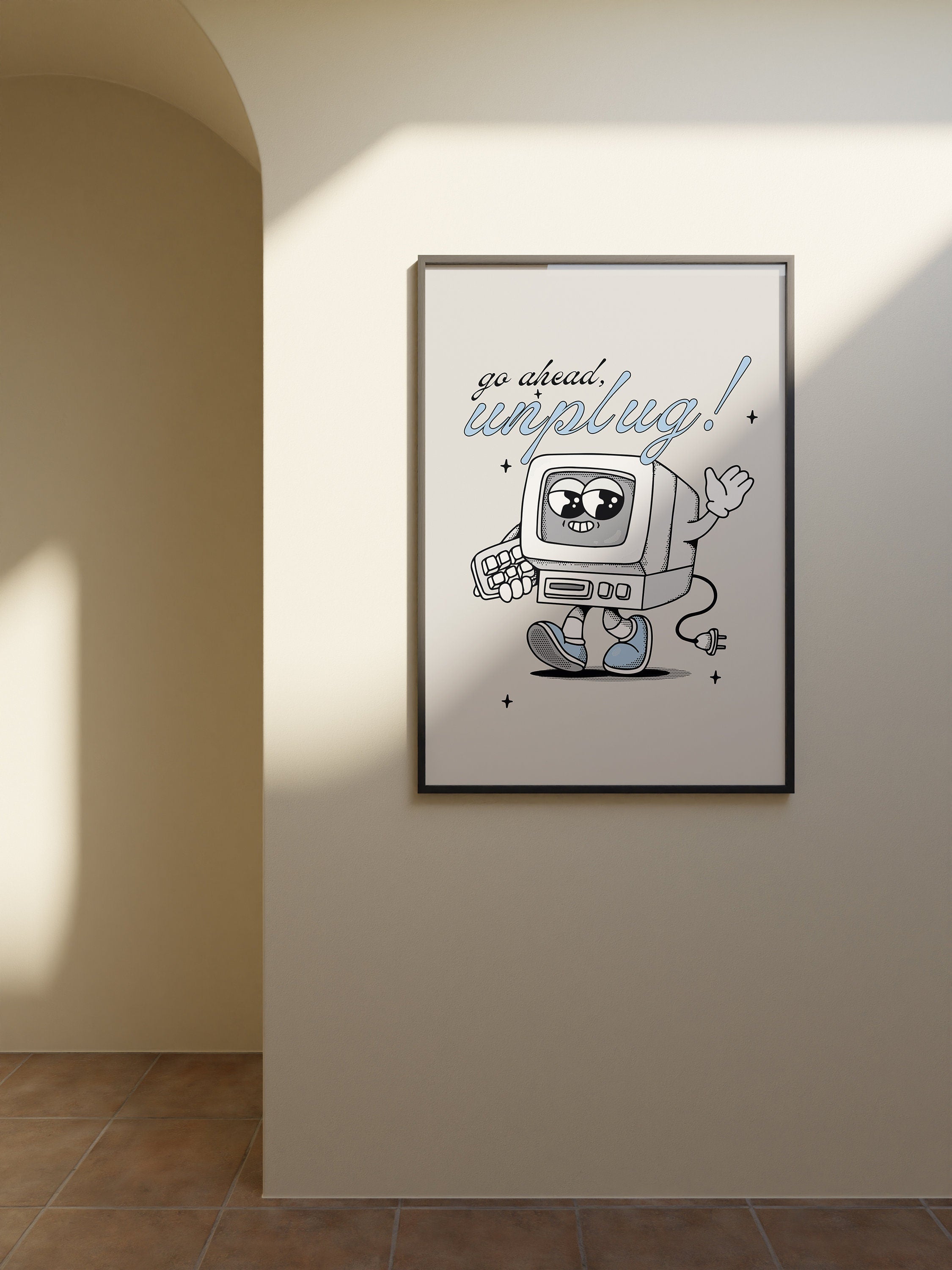 Unplug Digital Art Print
