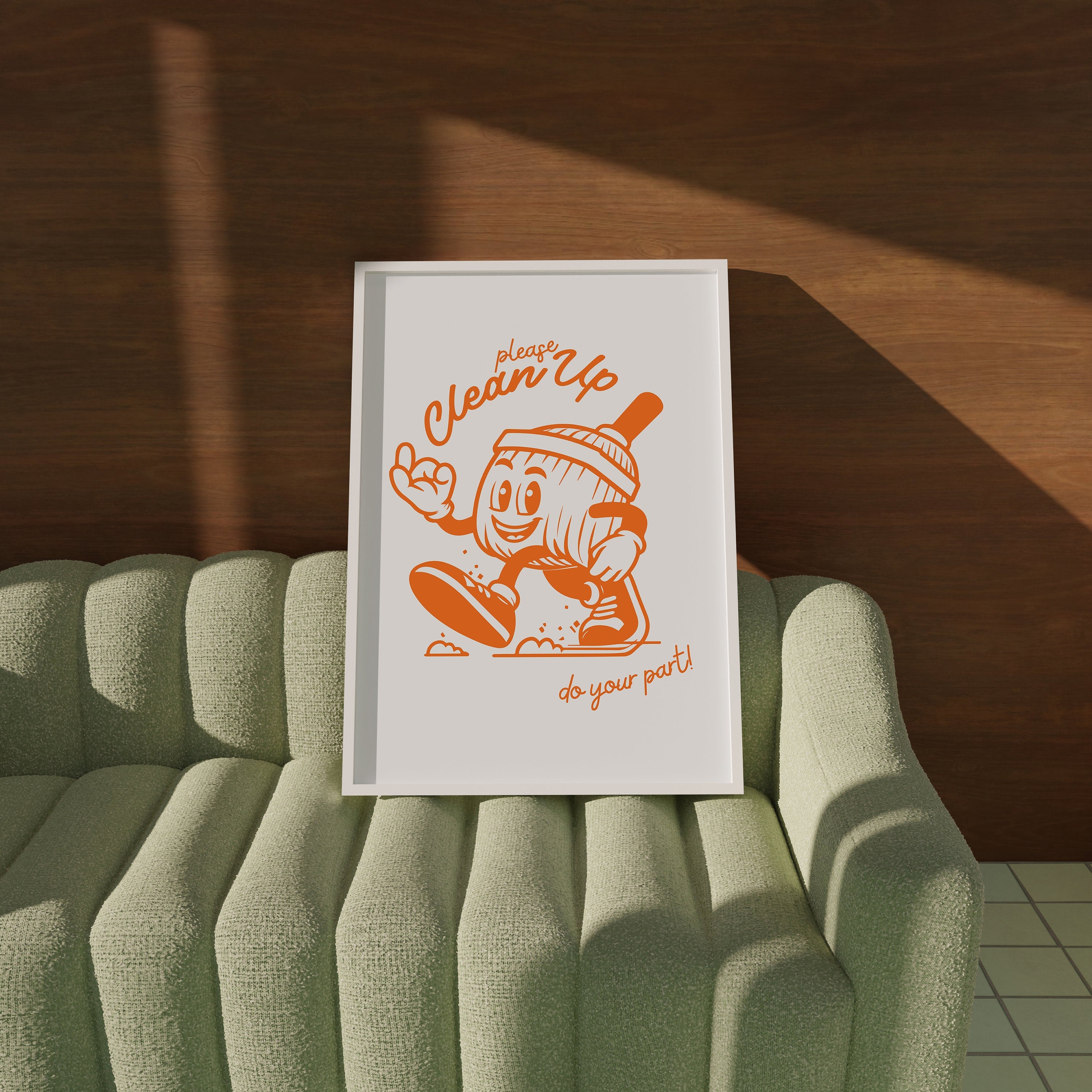 Clean Up Digital Art Print