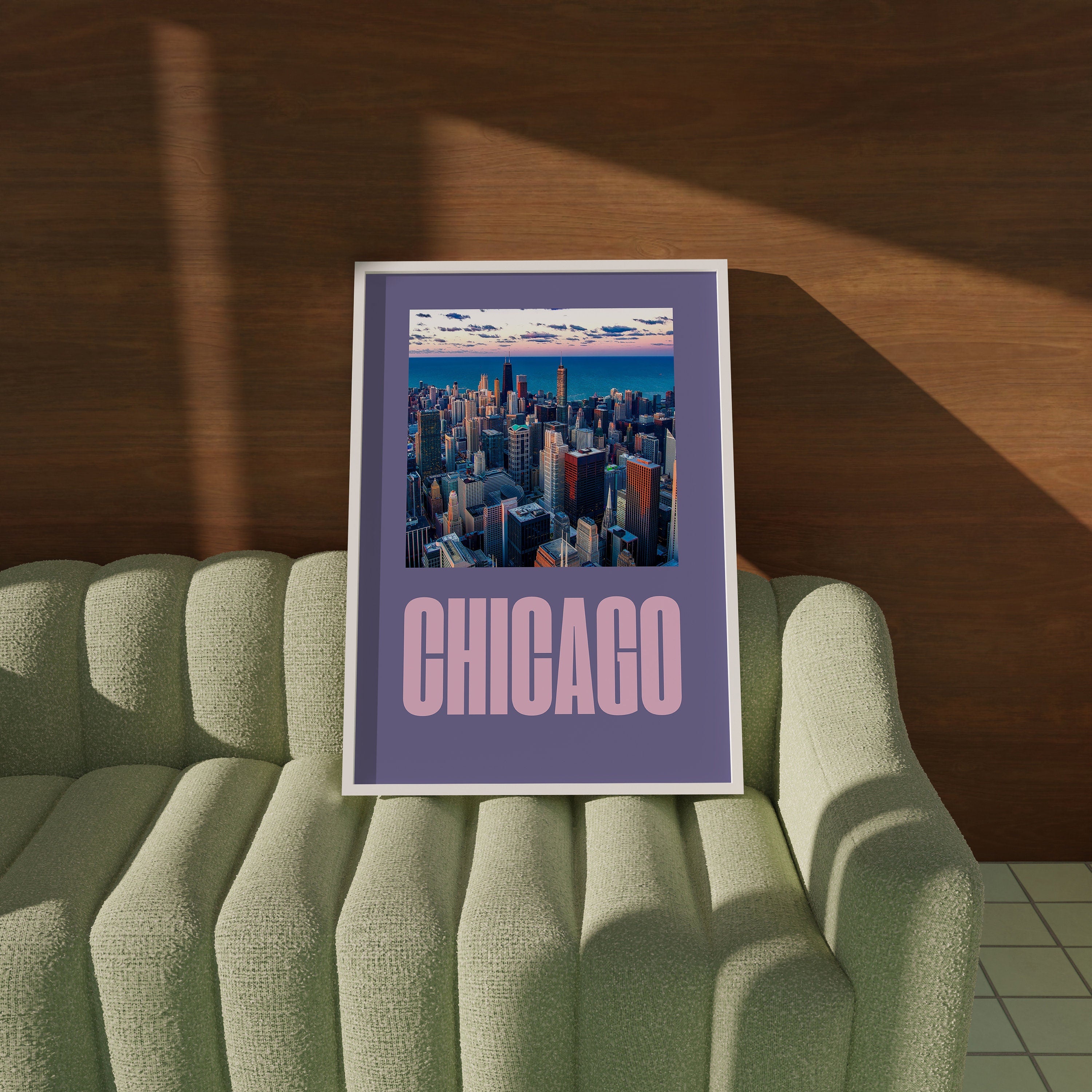 Digital Art Prints, See you in Chicago, Retro Prints, Chicago Art Print, Chicago Preppy Art, Trendy Art Print, Chicago Poster, Chicago Print