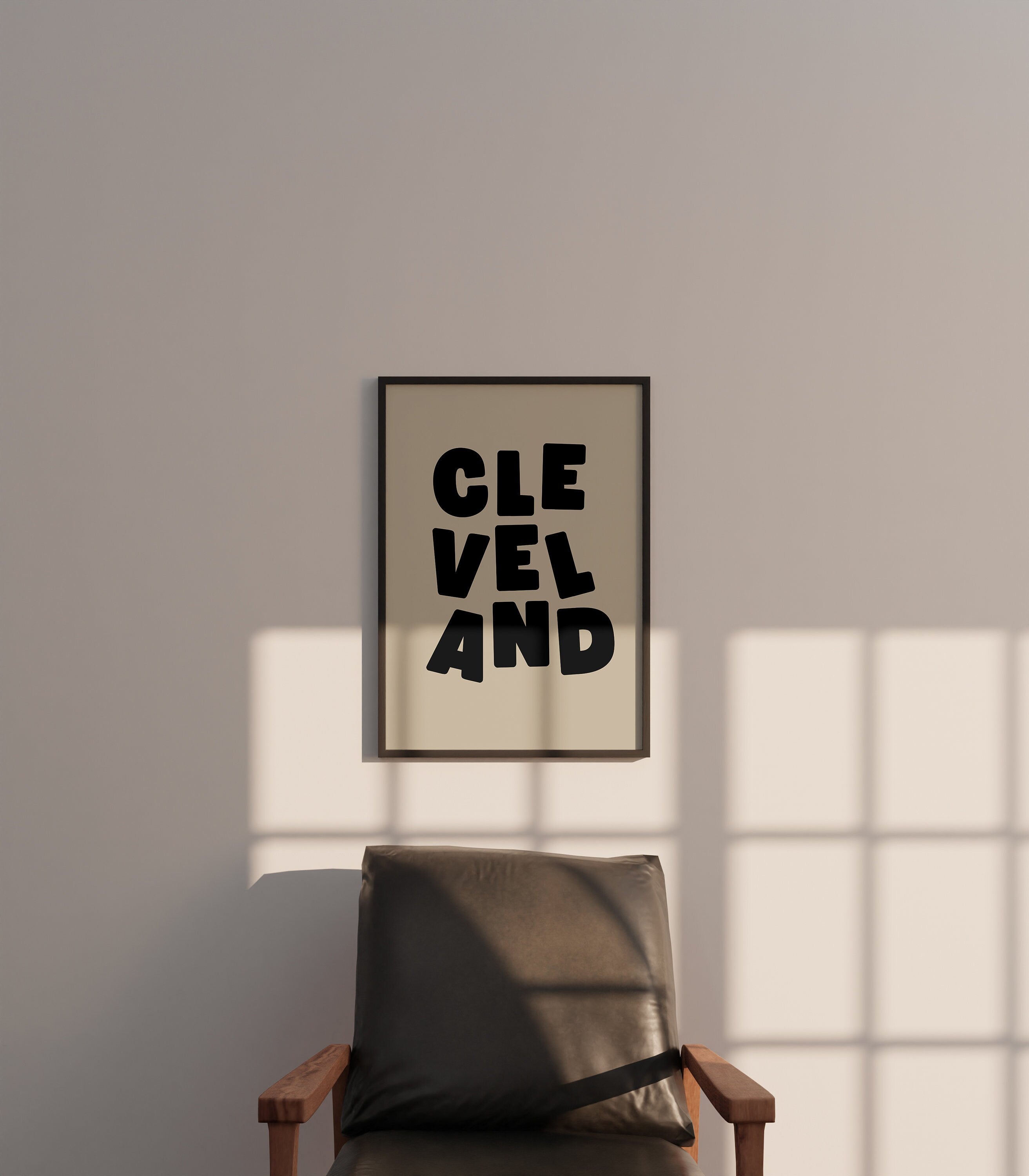 City Digital Prints, See you in Cleveland, Cleveland Prints, Preppy Art, Trendy Location Art, Cleveland Poster, Cleveland Art, Ohio Art