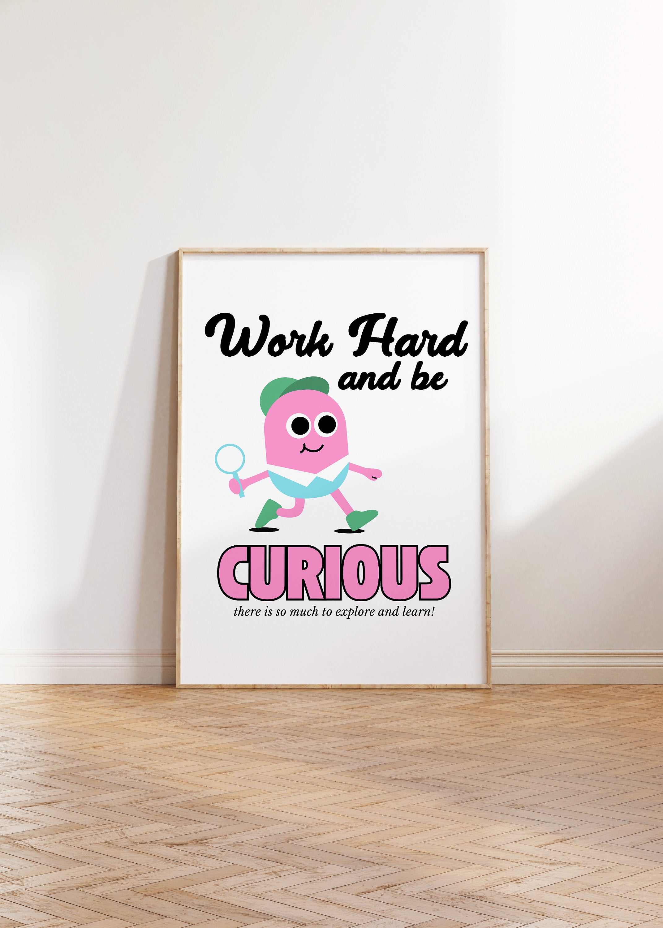 Classroom Art, Kids Room Art, Downloadable Print, Camera Cartoon, Memories Print, Trendy Posters, Vintage Mascot Art, Cute Positive Poster