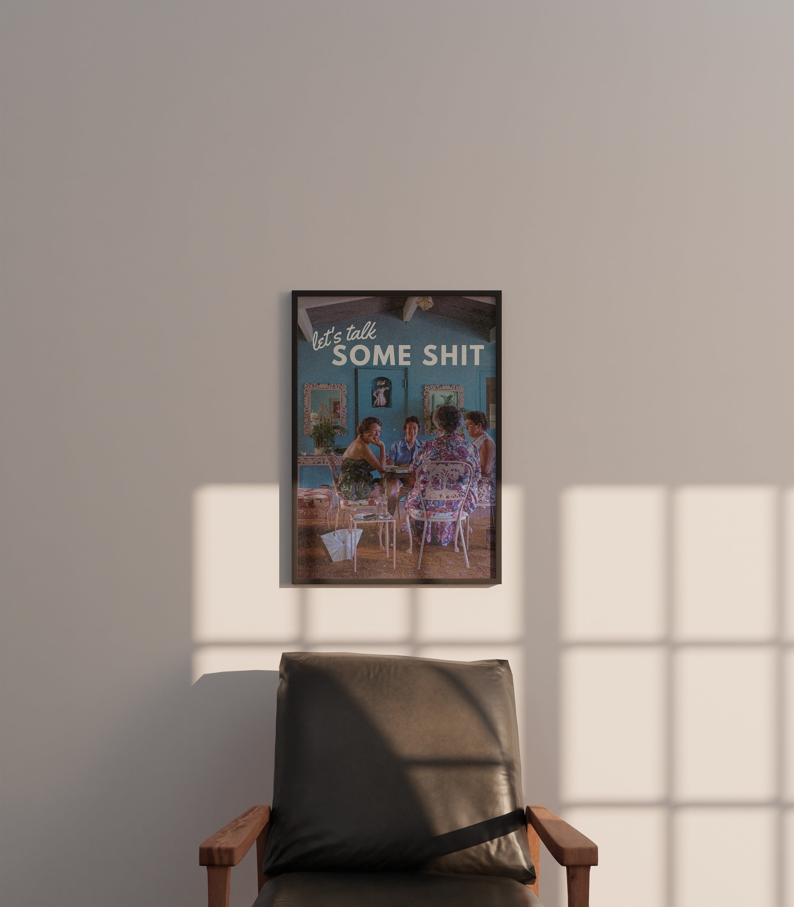 Let's Talk Some Shit Vertical Digital Art Print