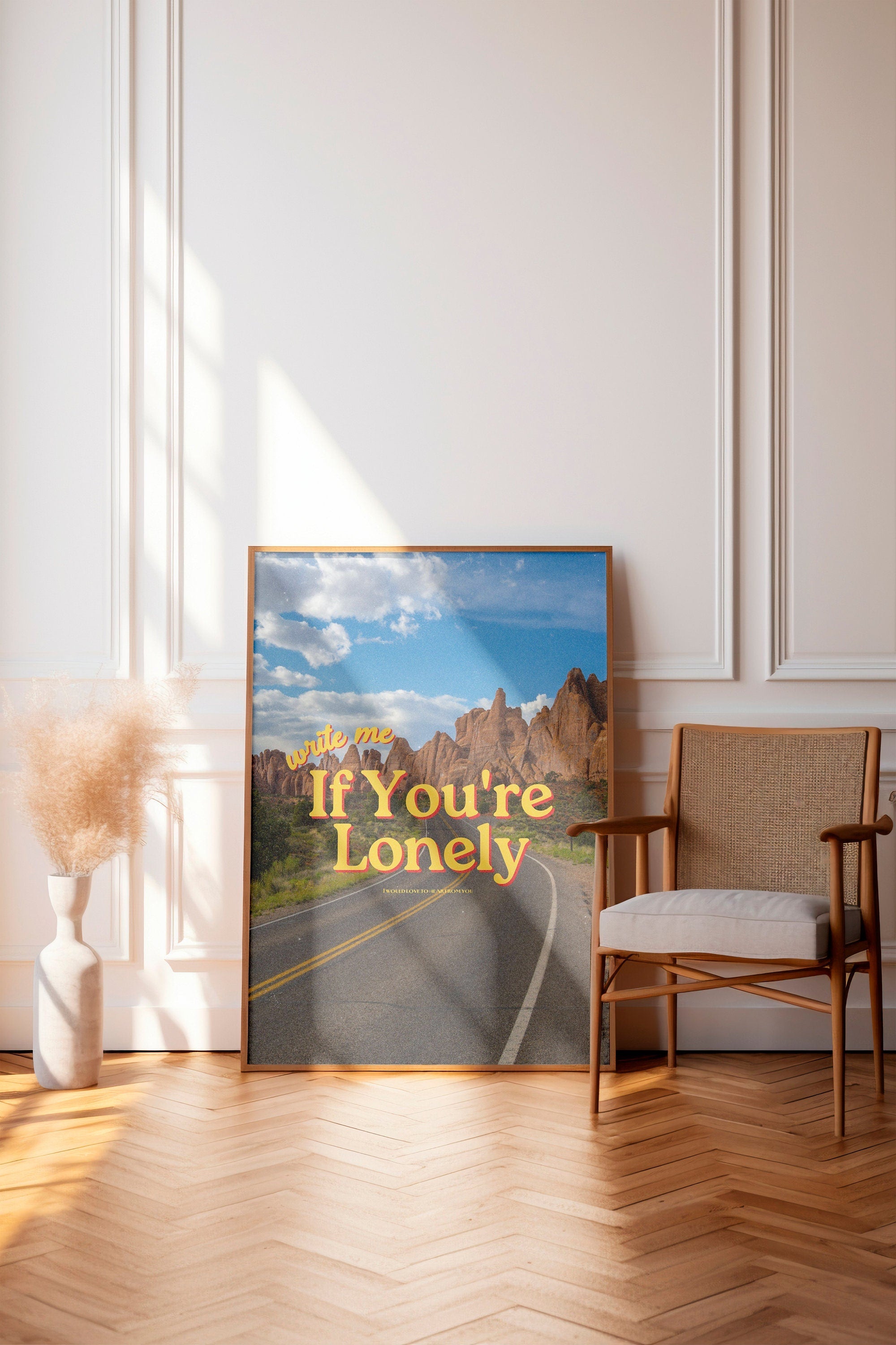 Digital Pink Art Prints, Retro Photo Prints, Retro Art Print, Preppy Art, Trendy Art Print, write me if you&#39;re lonely, gs print shoppe