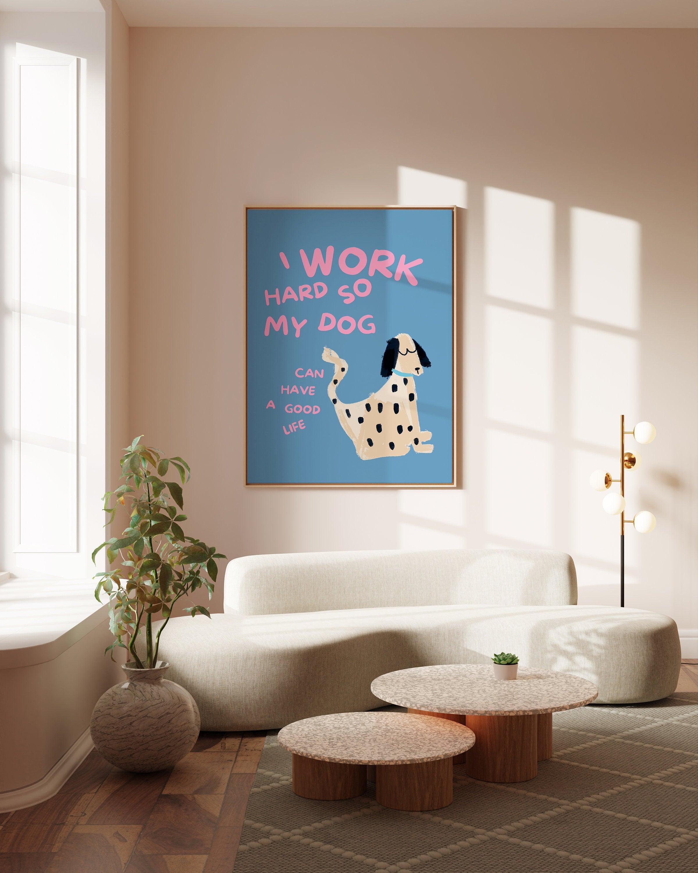 Digital Download, Funny Dog Wall Print, Fun Animal Decor, Downloadable Art, Cute Dog Art, Pop Art, Digital Art Print, Animal Wall Art