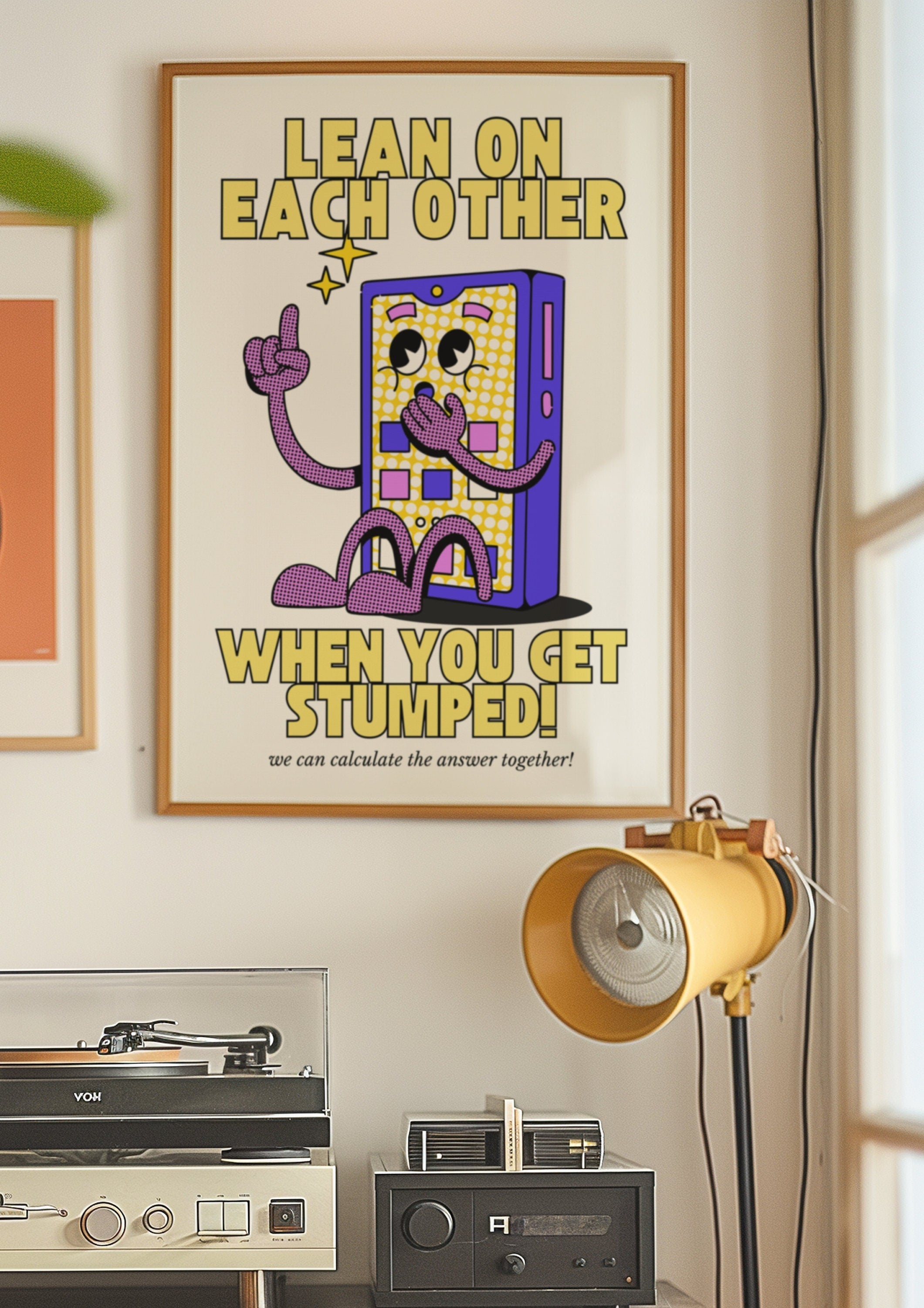 Lean on Each other Digital Art Print
