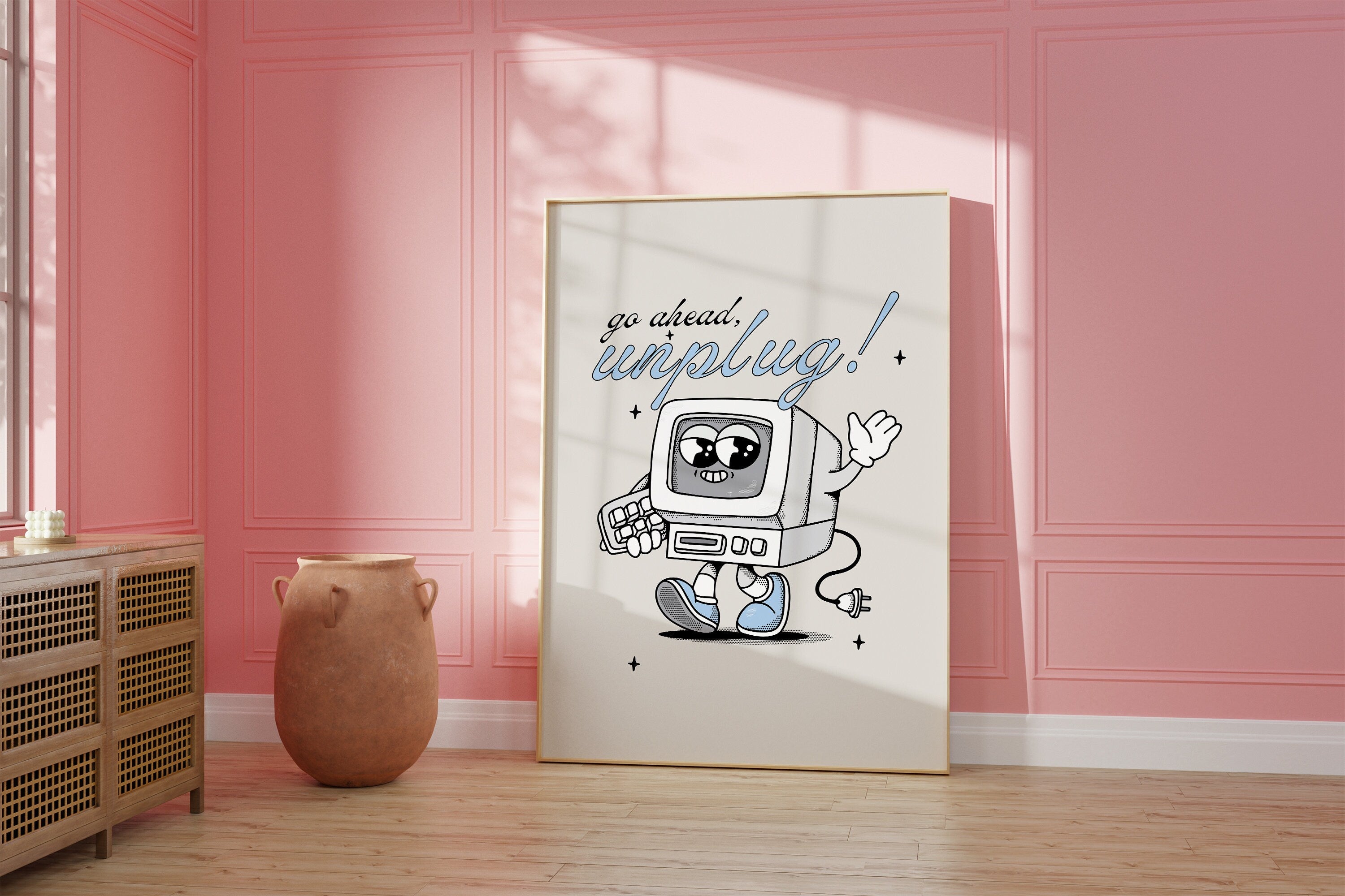 Unplug Digital Art Print