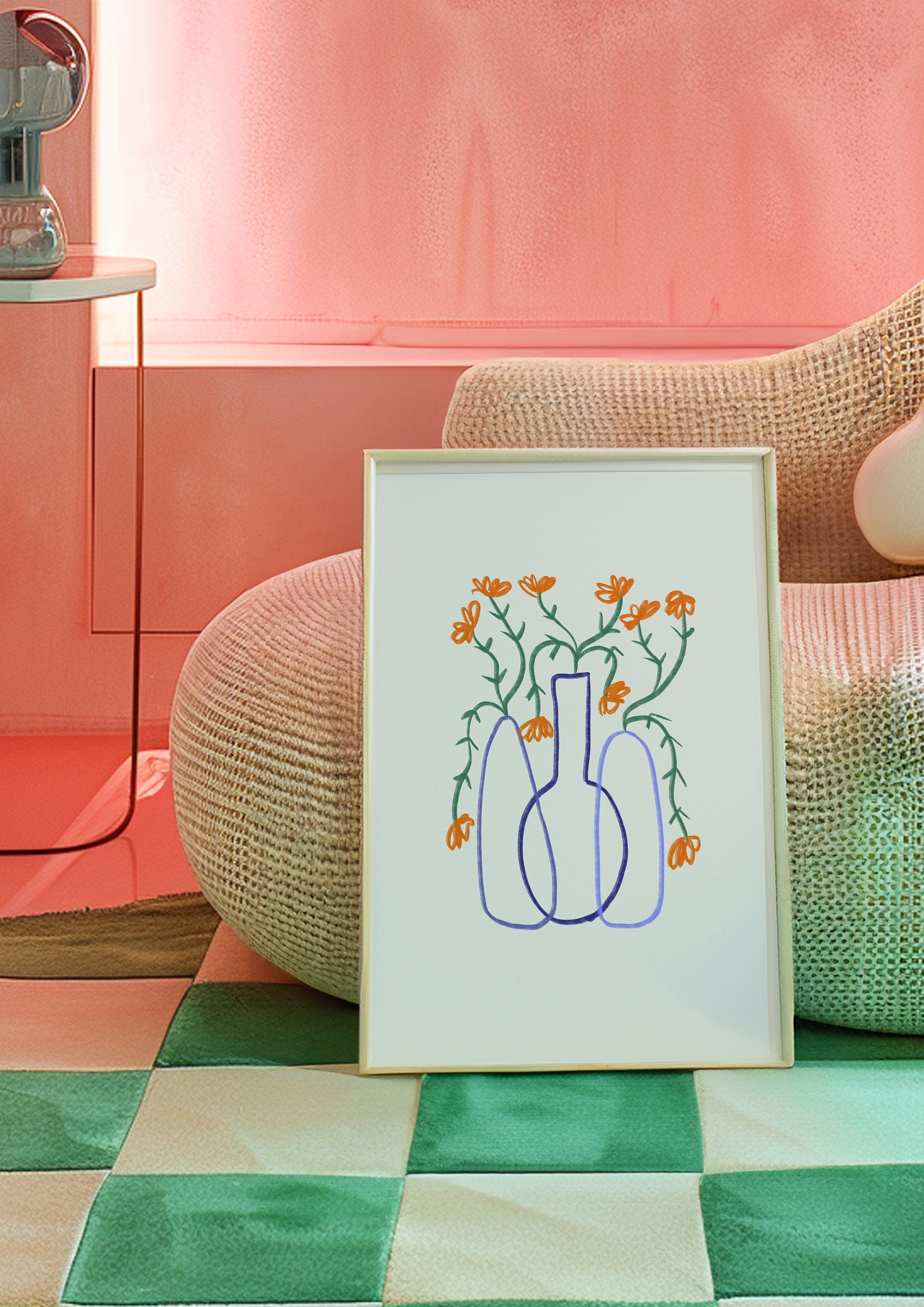 Bouquet of Flowers Digital Art Print