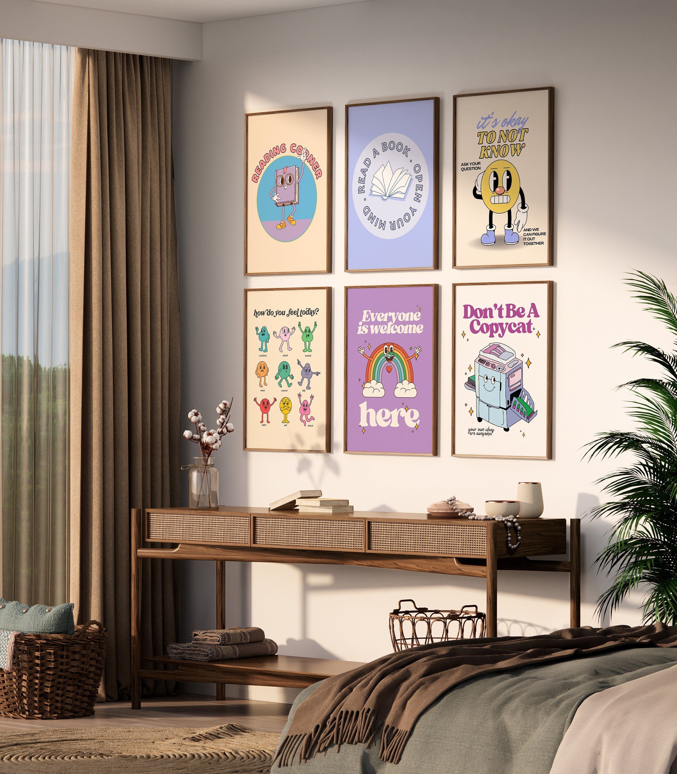 Gallery Wall Set, School Posters, Printable Wall Art, School Gallery Wall, Classroom Gallery, Kids Prints, Classroom Decor, Kids Posters
