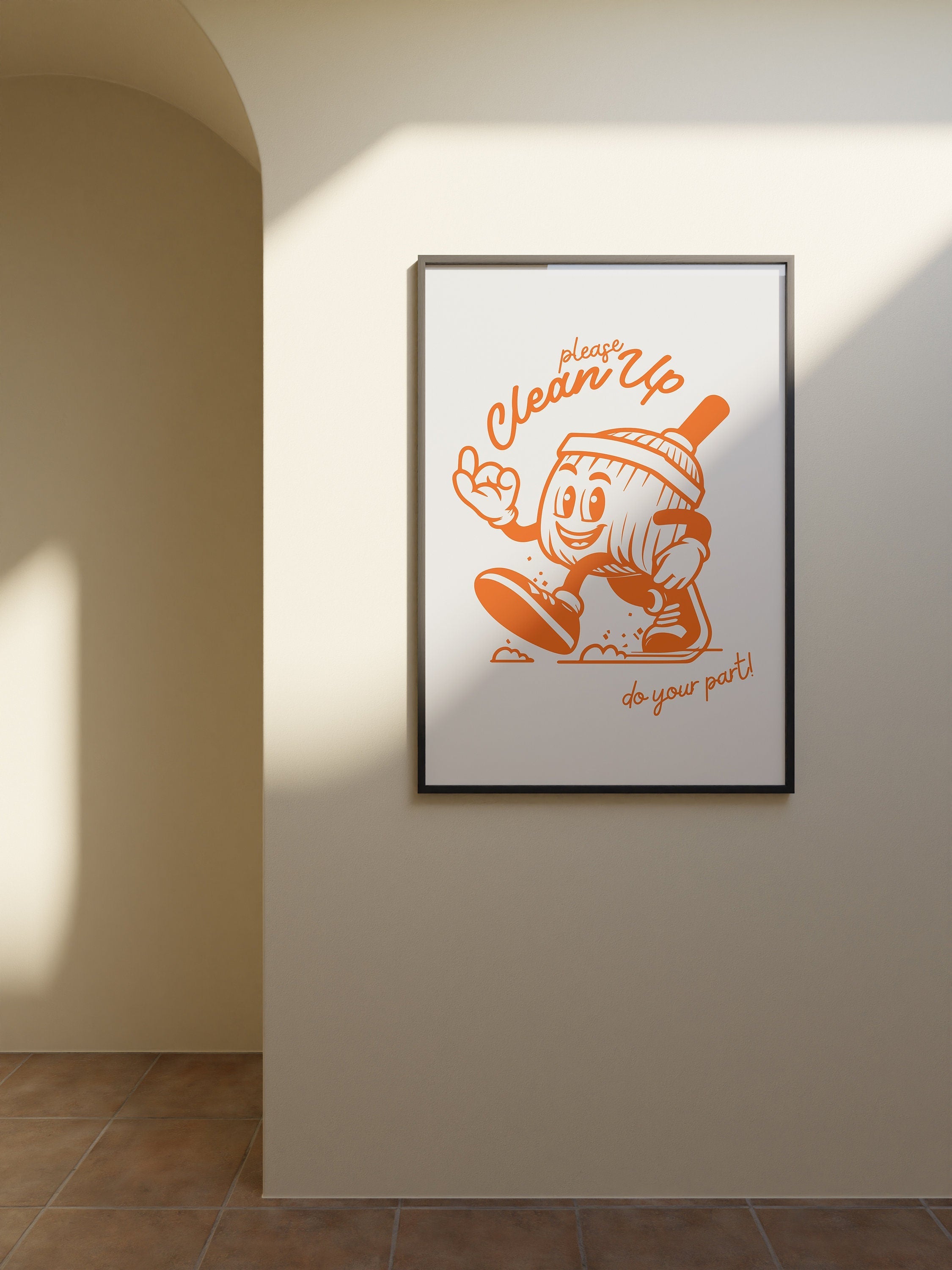 Clean Up Digital Art Print