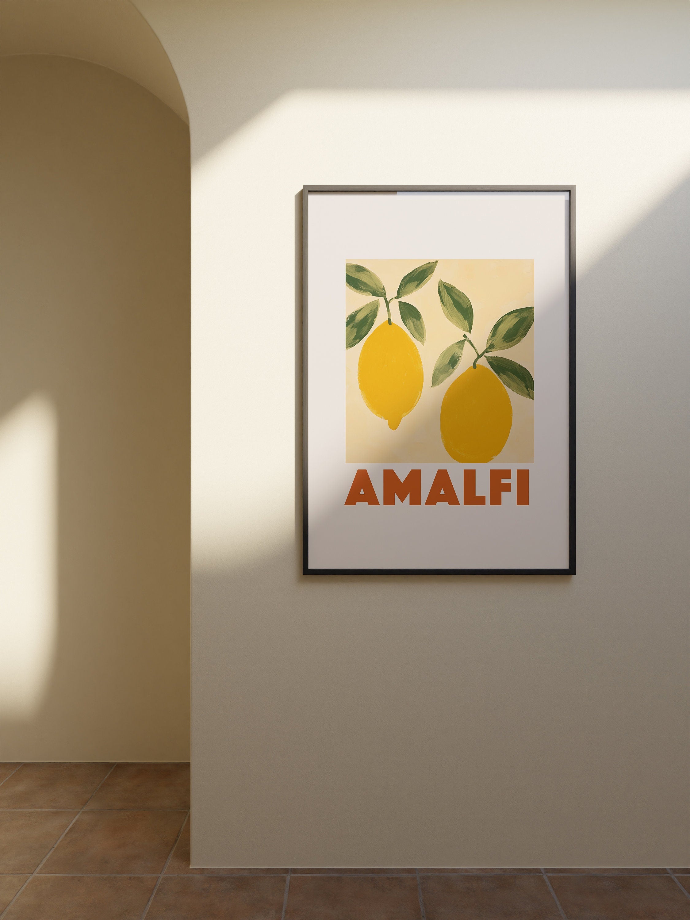 Retro Italy Art Print, Italy Art, Kitchen Decor, Trendy Poster, Coastal Decor, Italy Decor, Amalfi Prints, Italy Travel Art, Italy Print