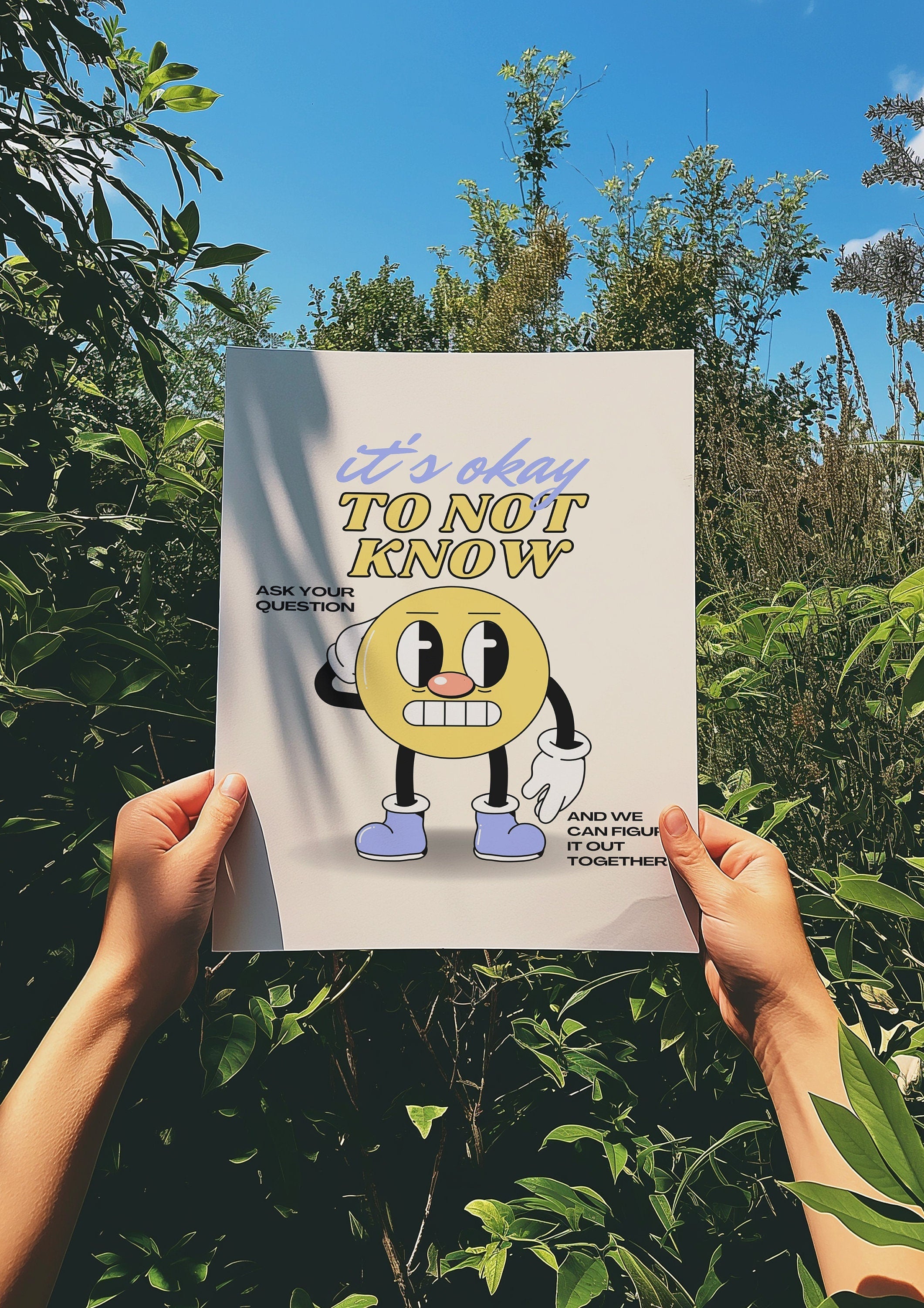 It's Okay To Not Know Digital Art Print