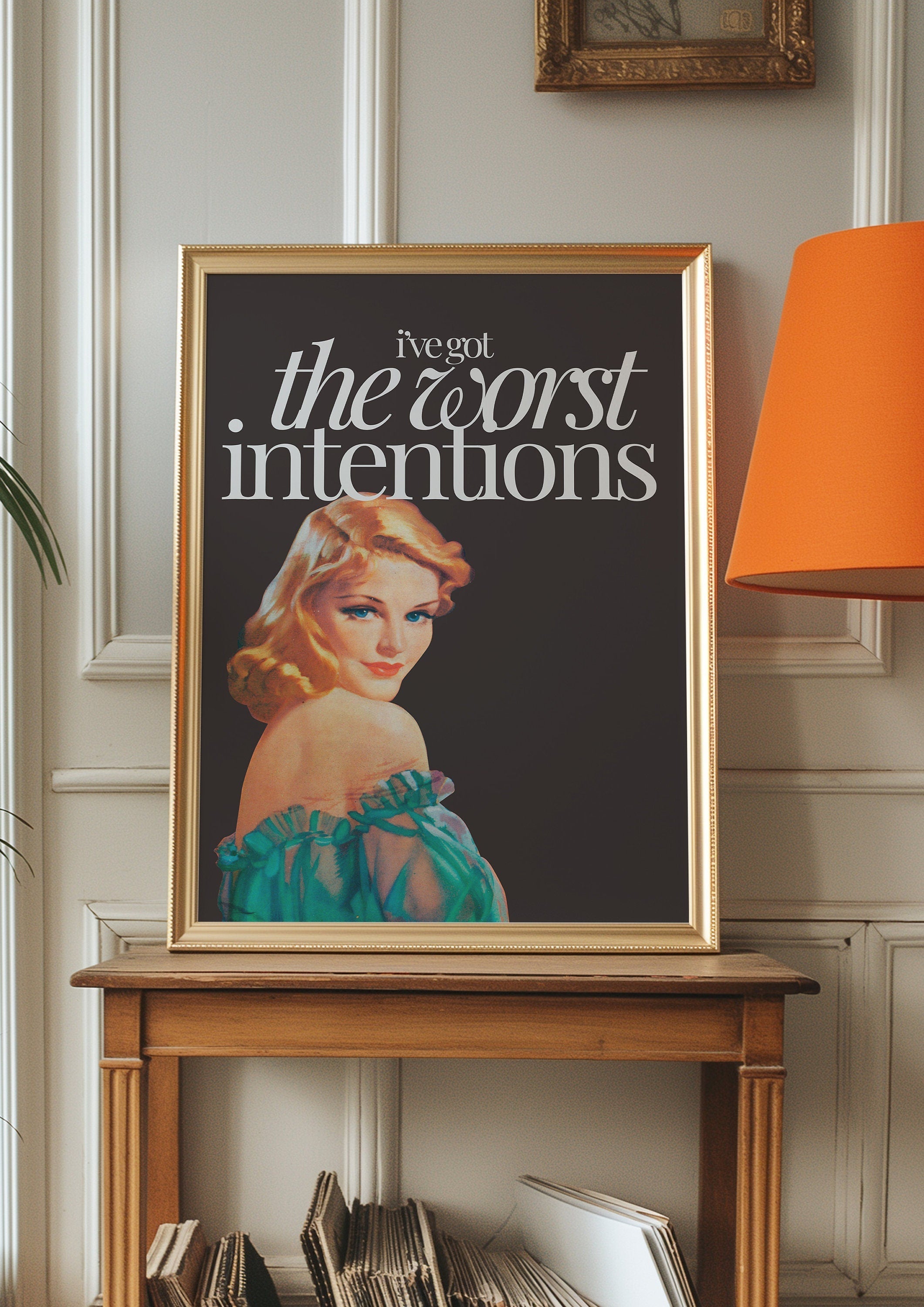 The Worst Intentions Pulp Digital Art Print