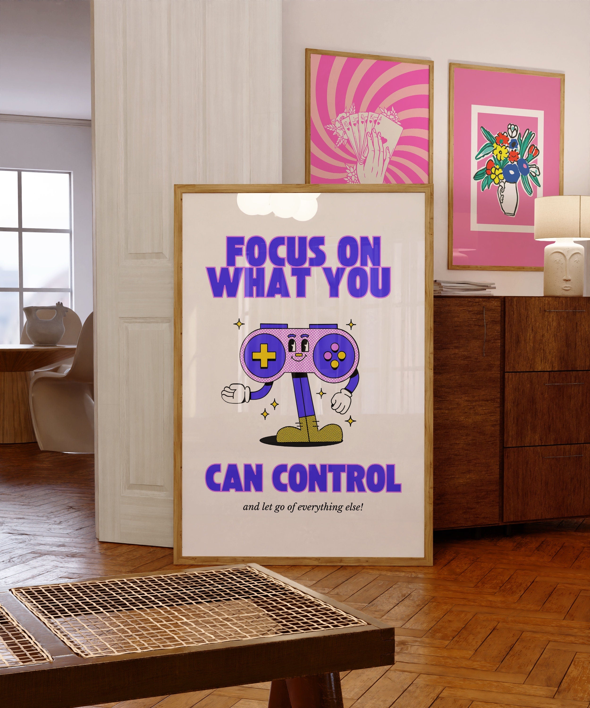 Gallery Wall Set of Four Digital Art Prints