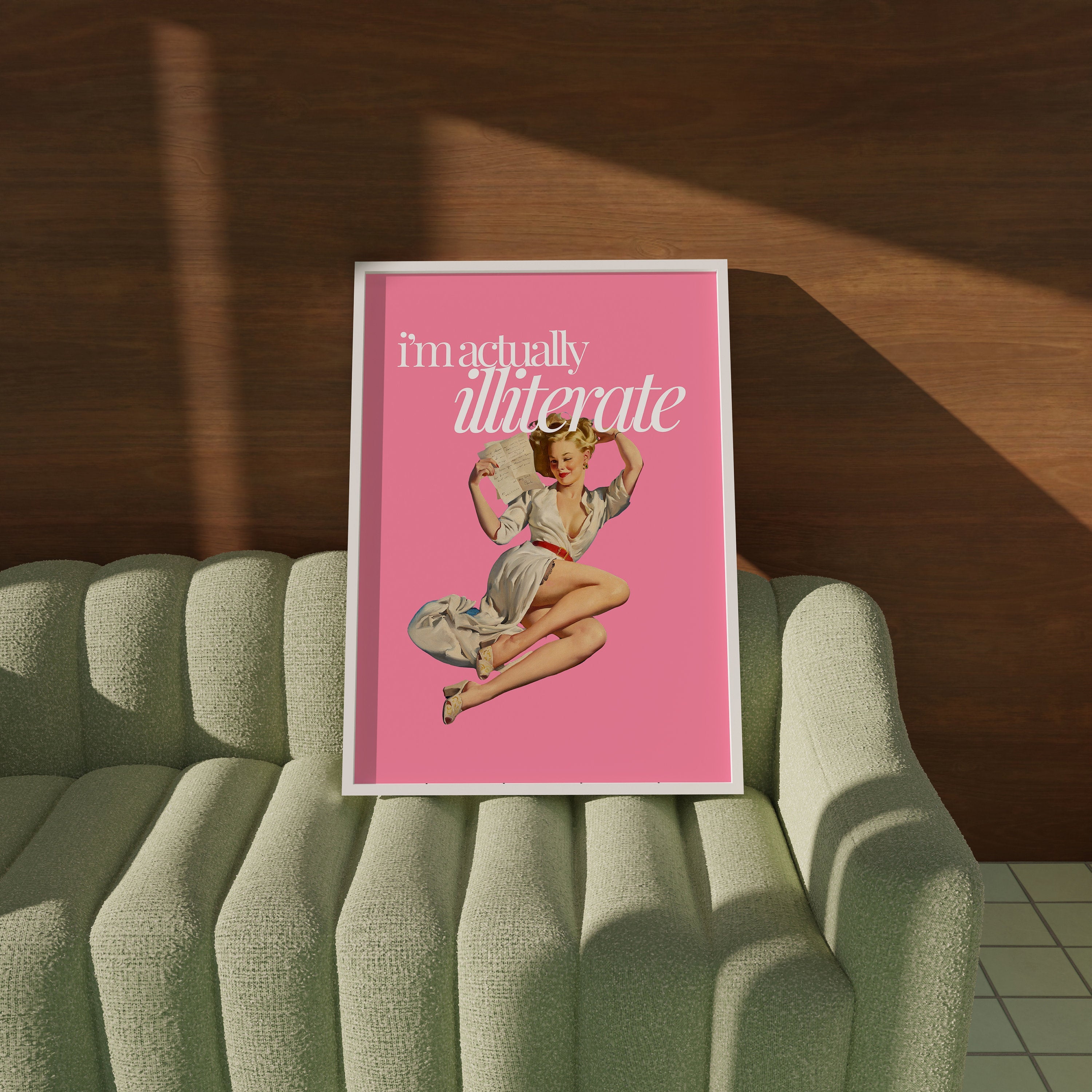 Pink Retro Pulp Gallery Wall Digital Art Prints