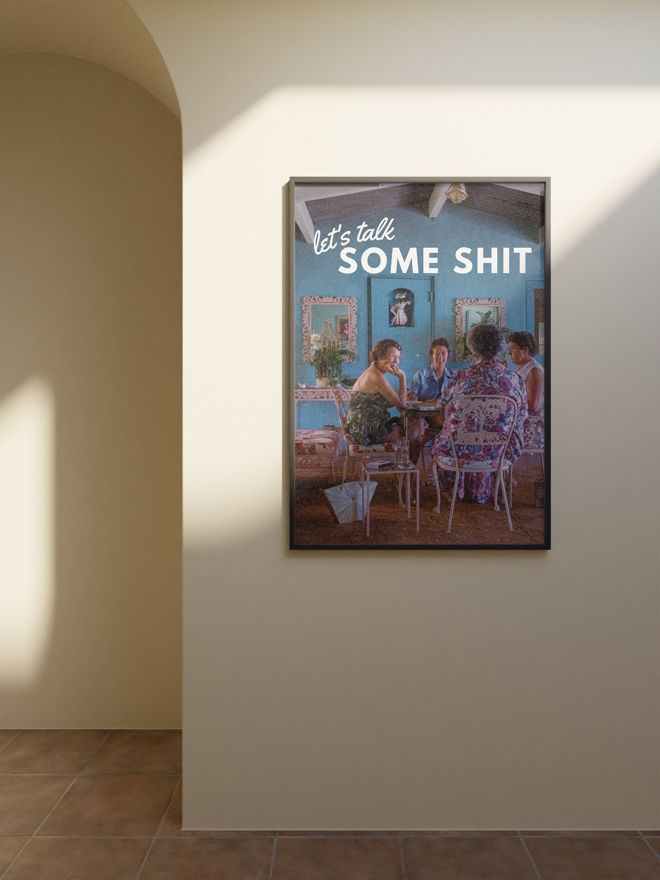 Let's Talk Some Shit Vertical Digital Art Print