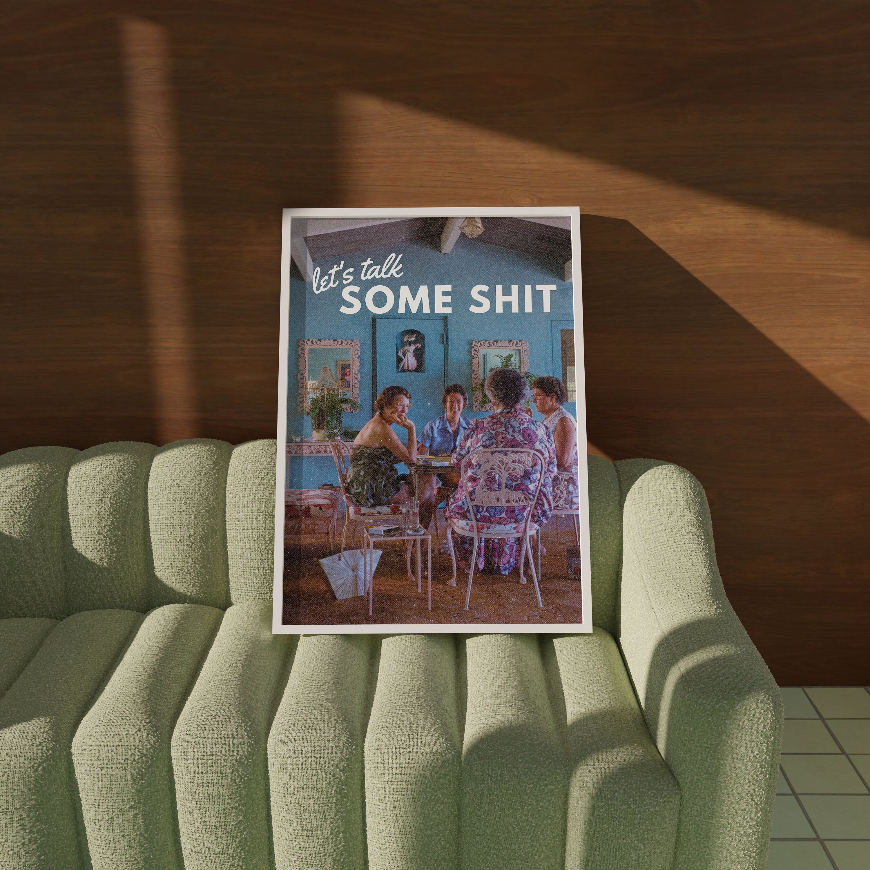 Let's Talk Some Shit Vertical Digital Art Print