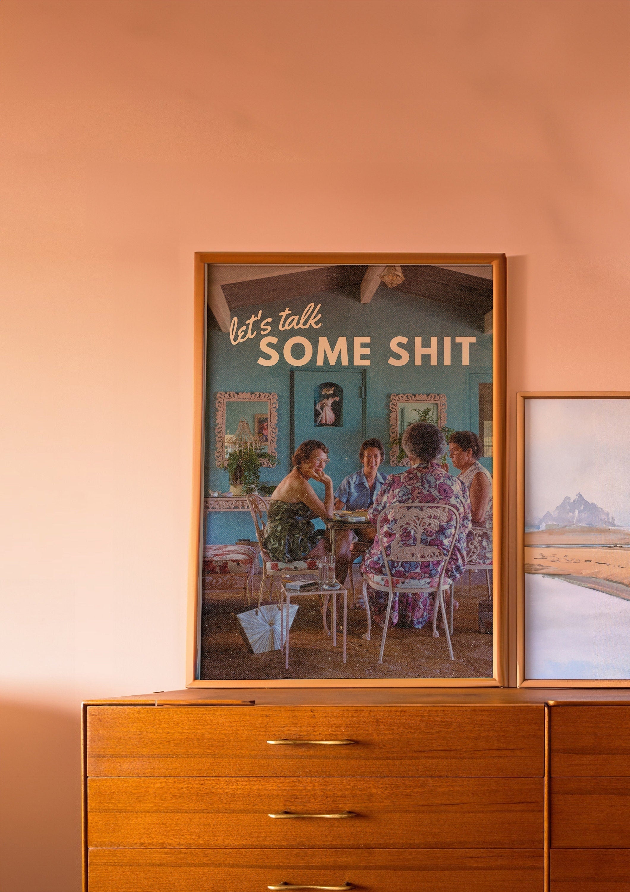 Let's Talk Some Shit Vertical Digital Art Print