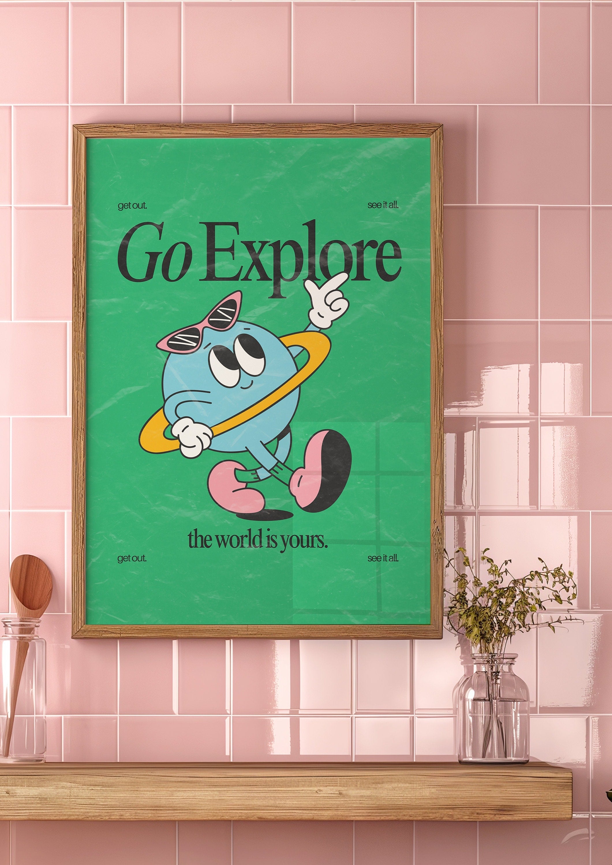 Go Explore Digital Art Print