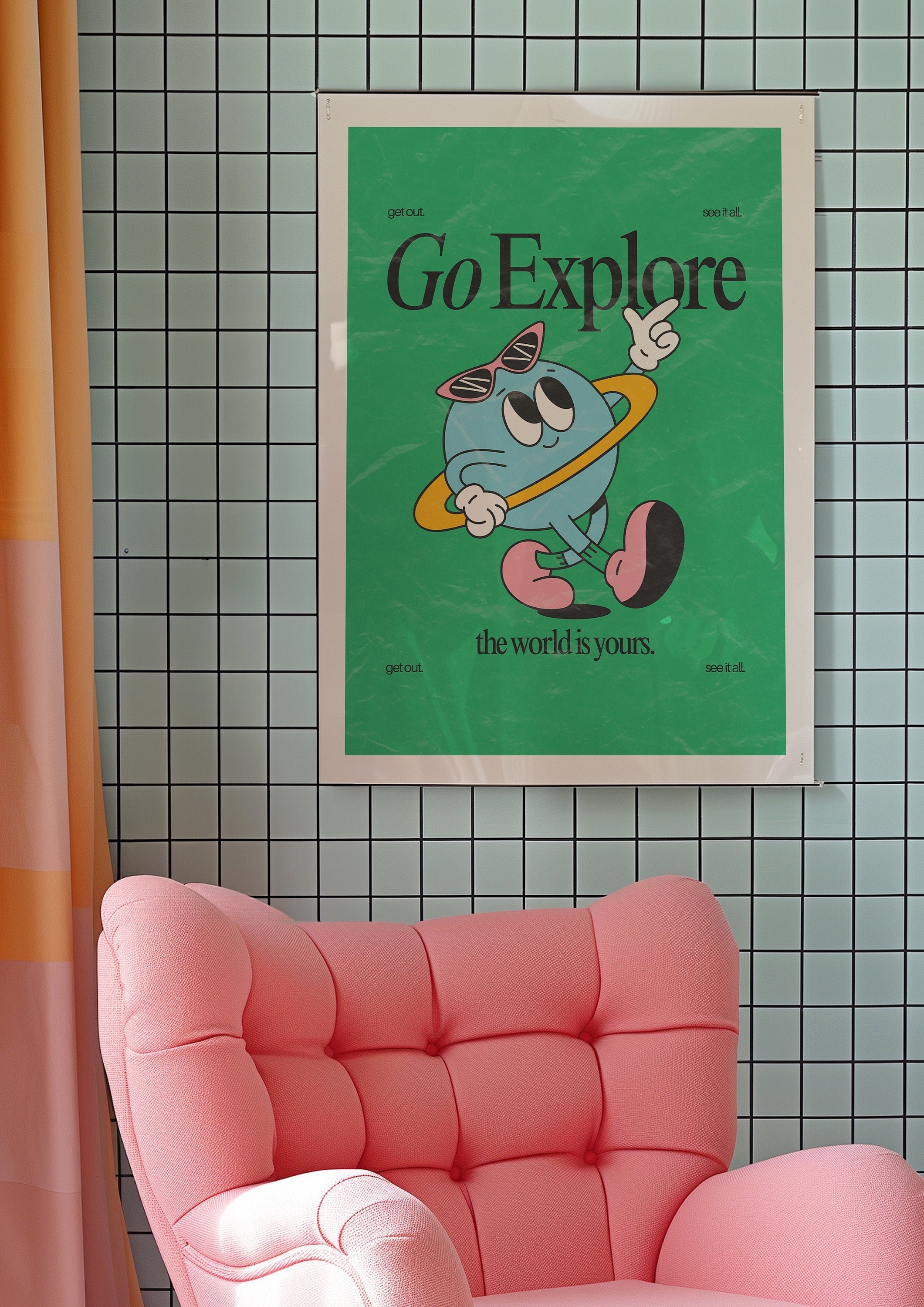 Go Explore Digital Art Print