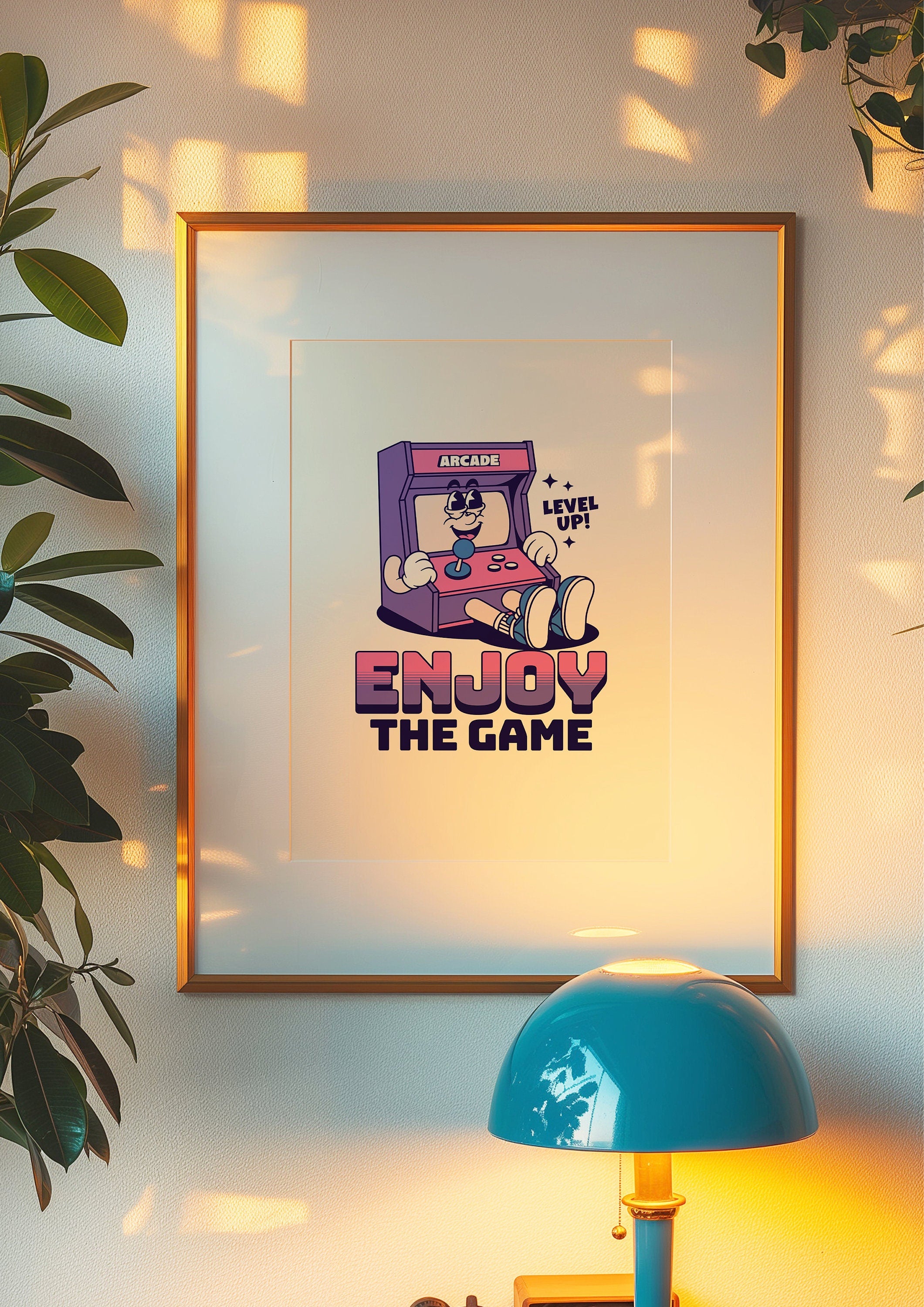 Video Game Print, Kids Poster, Retro Cartoon Art, Games Poster, Kids Room Decor, Gaming Wall Art, Gift, Digital Print Download