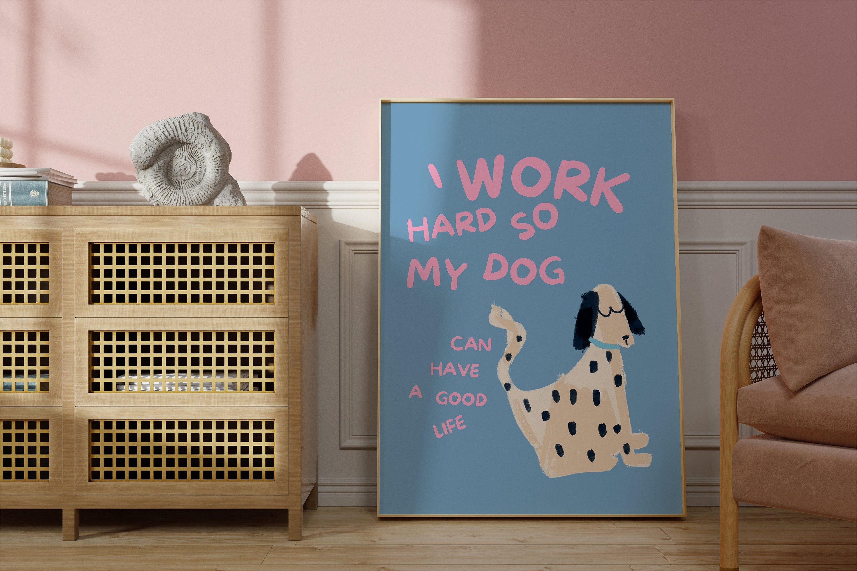 Digital Download, Funny Dog Wall Print, Fun Animal Decor, Downloadable Art, Cute Dog Art, Pop Art, Digital Art Print, Animal Wall Art