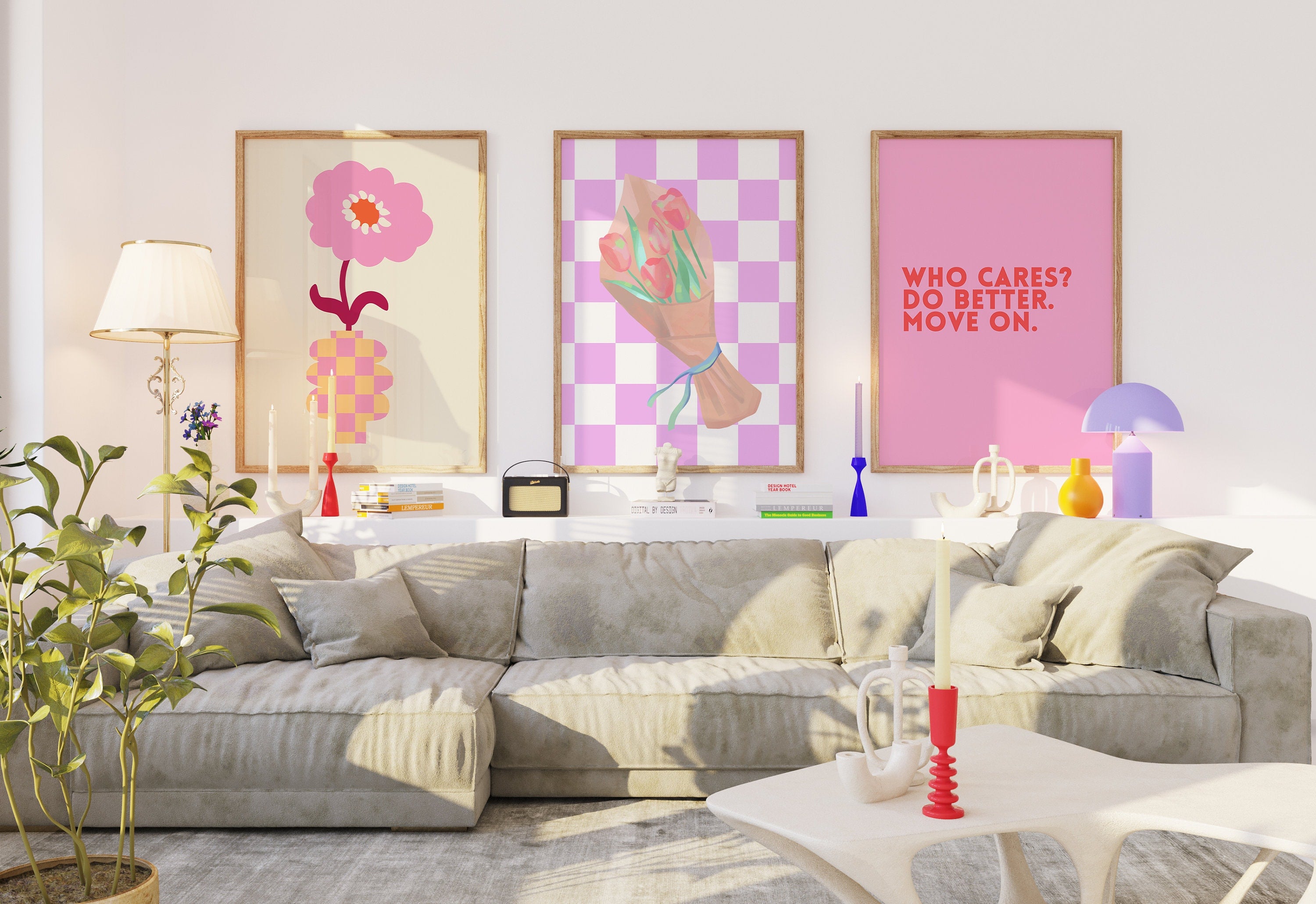 Gallery wall set colorful, Matisse print, It Girl art, Maximalist decor, eclectic gallery wall, vibrant wall art, Apartment print set