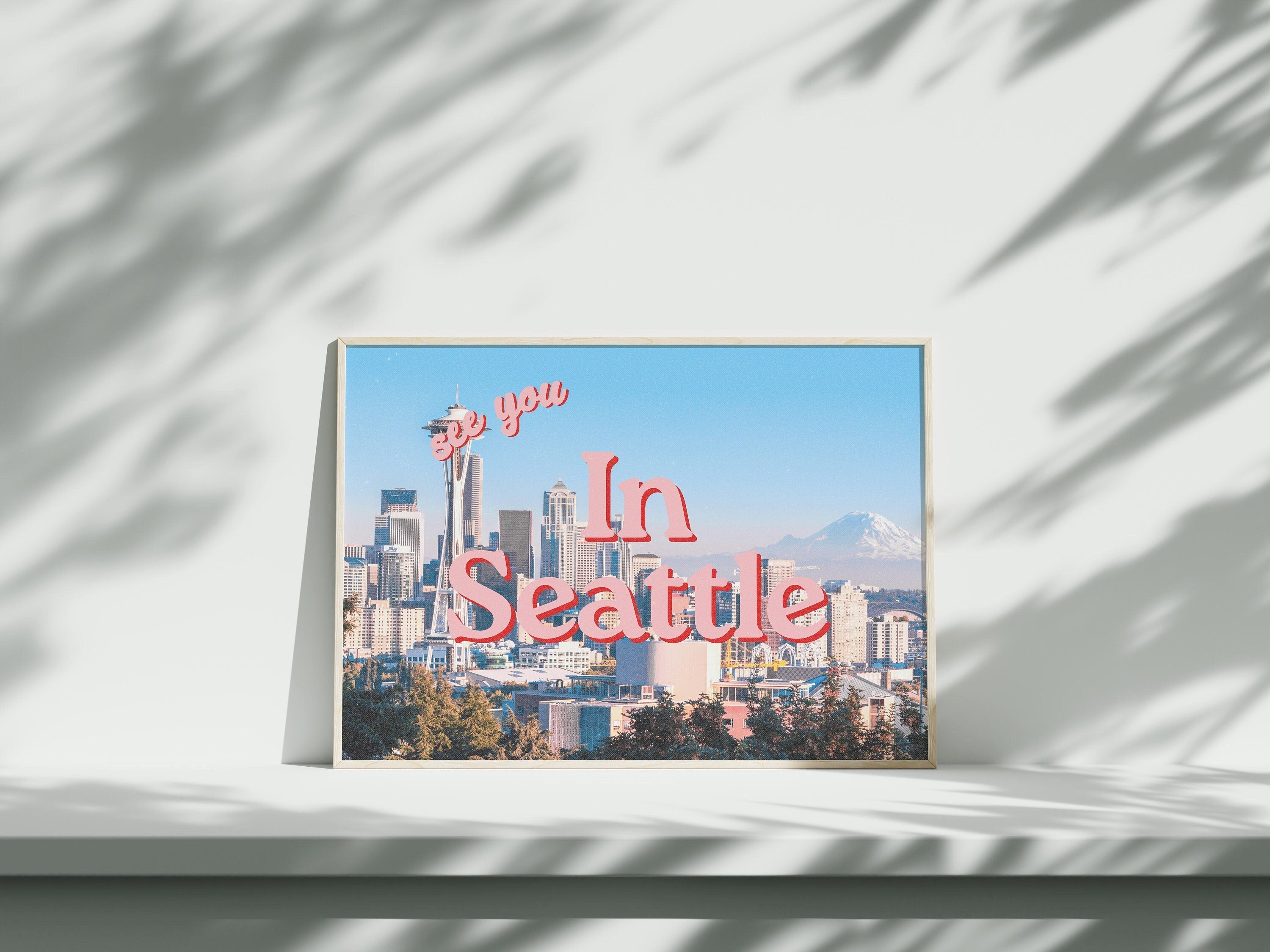 Seattle Wall Art, Seattle Decor, Seattle poster, Seattle Print, Washington Art Print, Vintage Photograph Art, Seattle Wall Poster, Seattle
