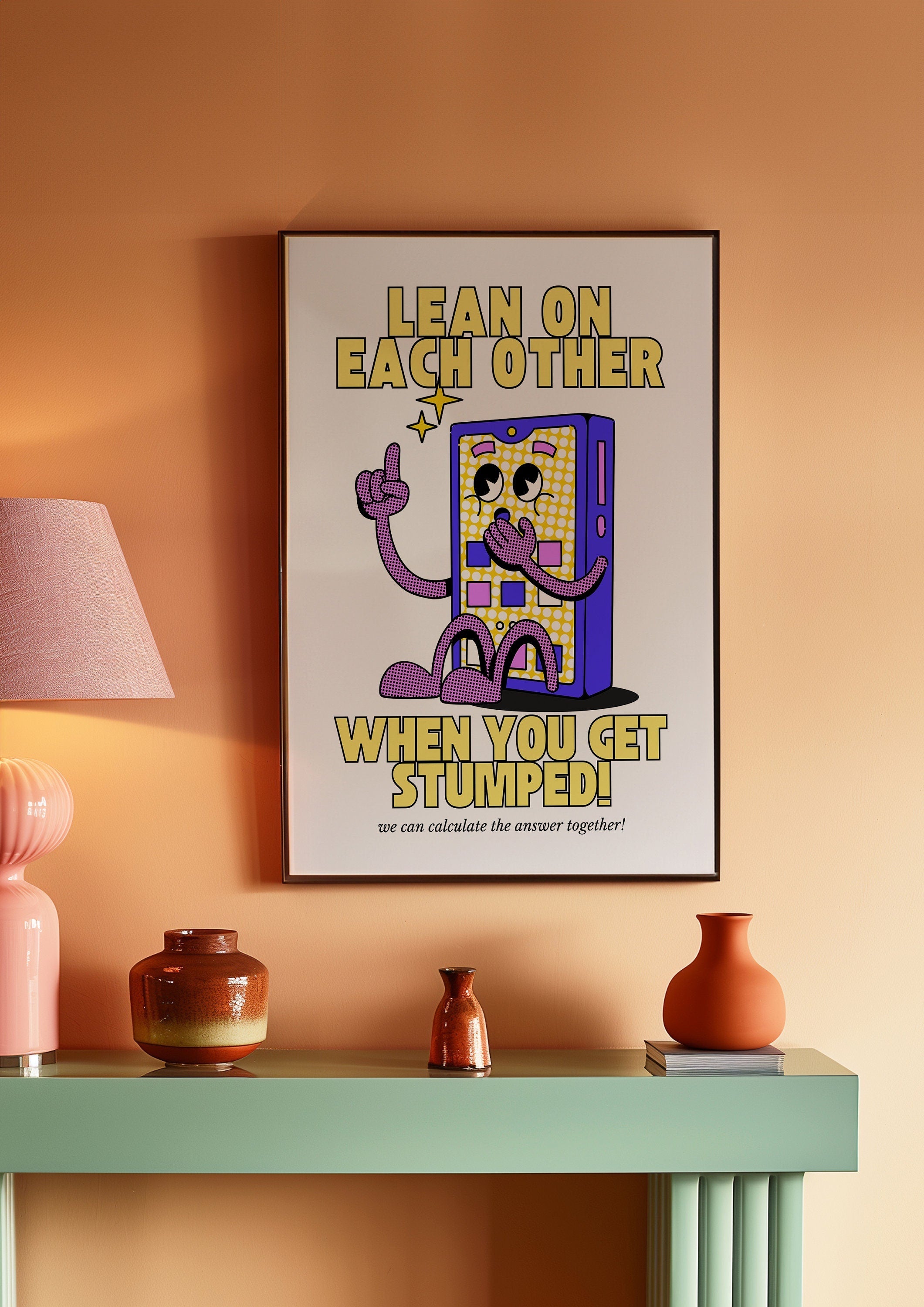 Lean on Each other Digital Art Print