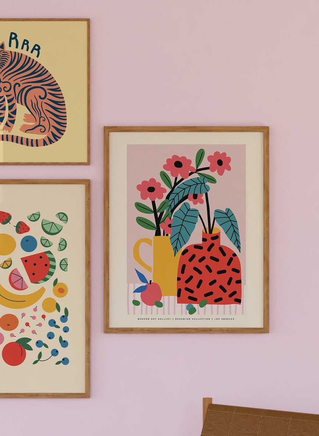 Gallery Wall Set of Four Digital Art Prints