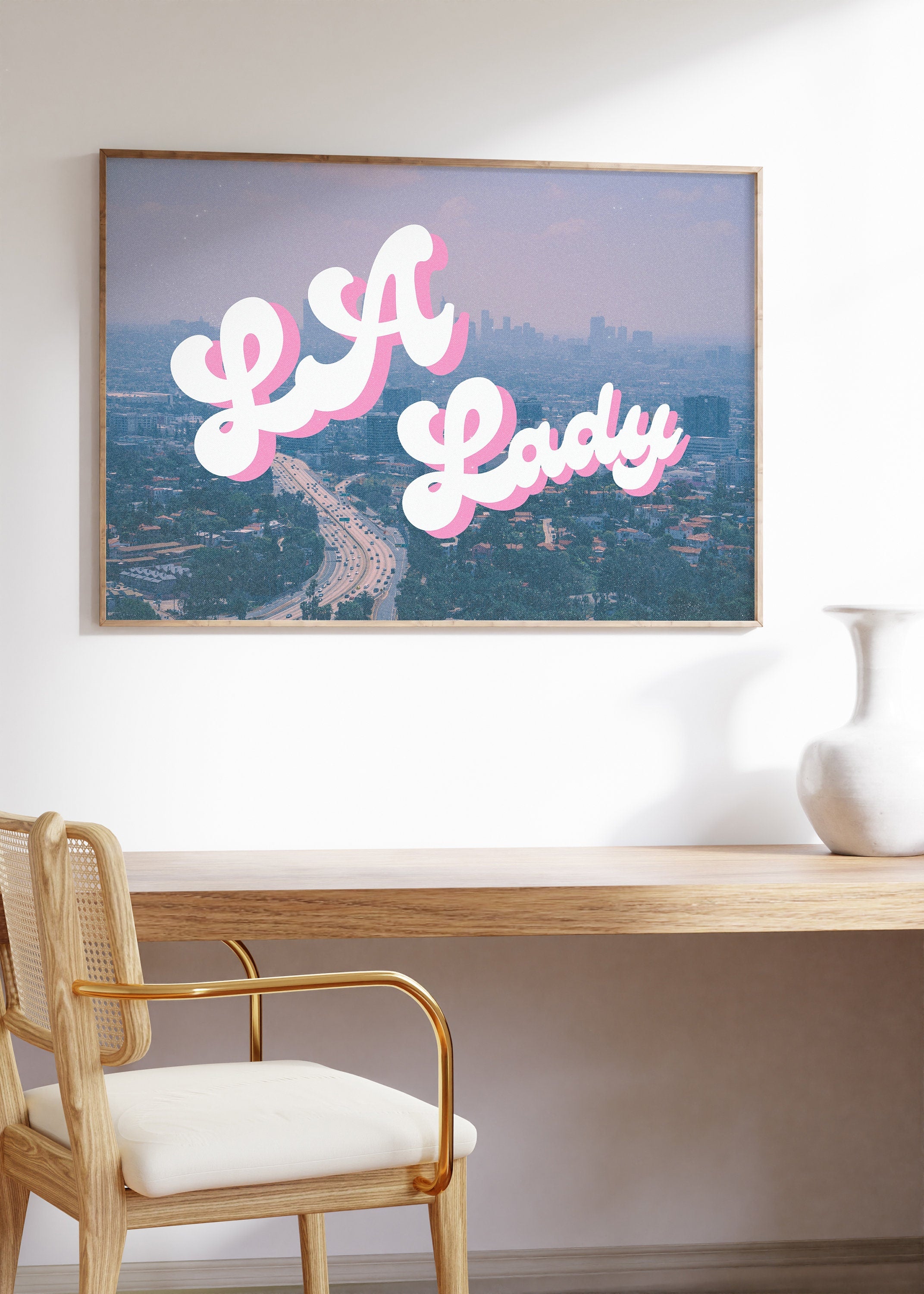 Los Angeles Poster, See you in Los Angeles, Retro LA Prints, Retro Photo Art, Los Angeles Decor, Trendy Art Print, LA Posters, LA Art Print