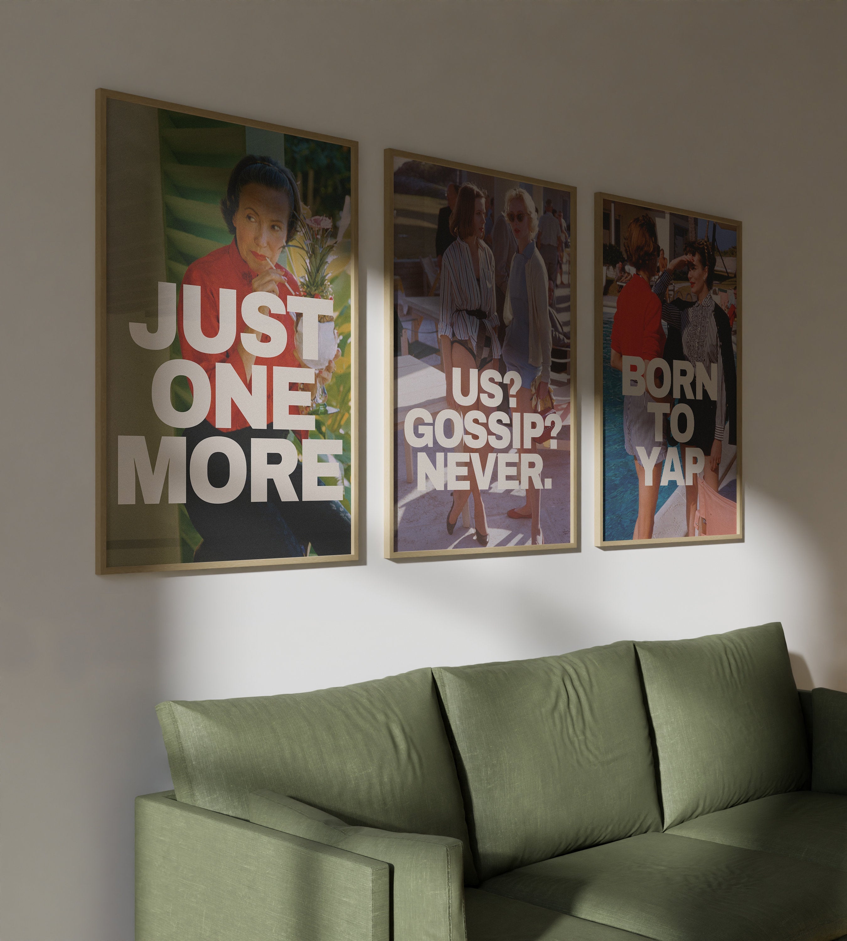 Gallery Wall Set of Three Digital Art Prints
