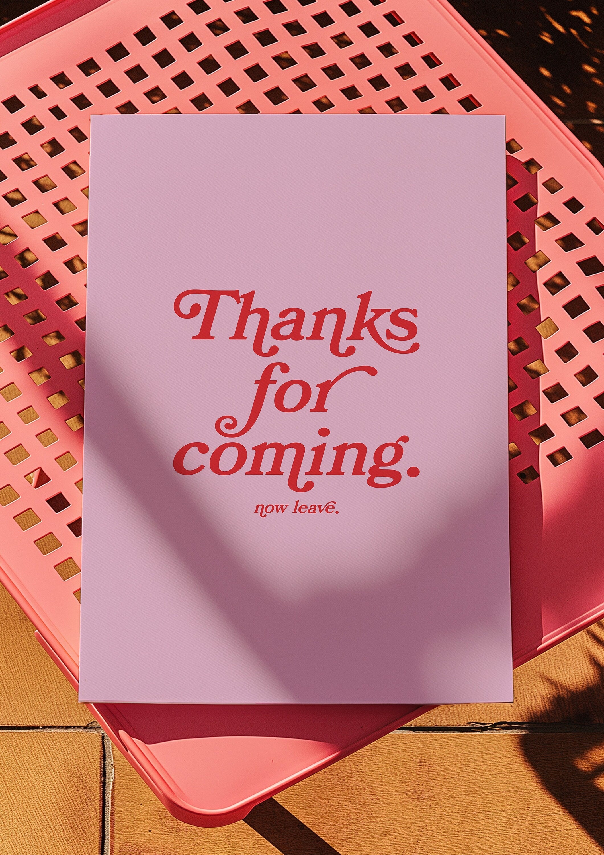 Thanks for coming-Digital Prints-Wall Art Print-Typography Art-Downloadable Print-Bar Art Prints-Living Room Decor-Funny Wall Art-Bright Art