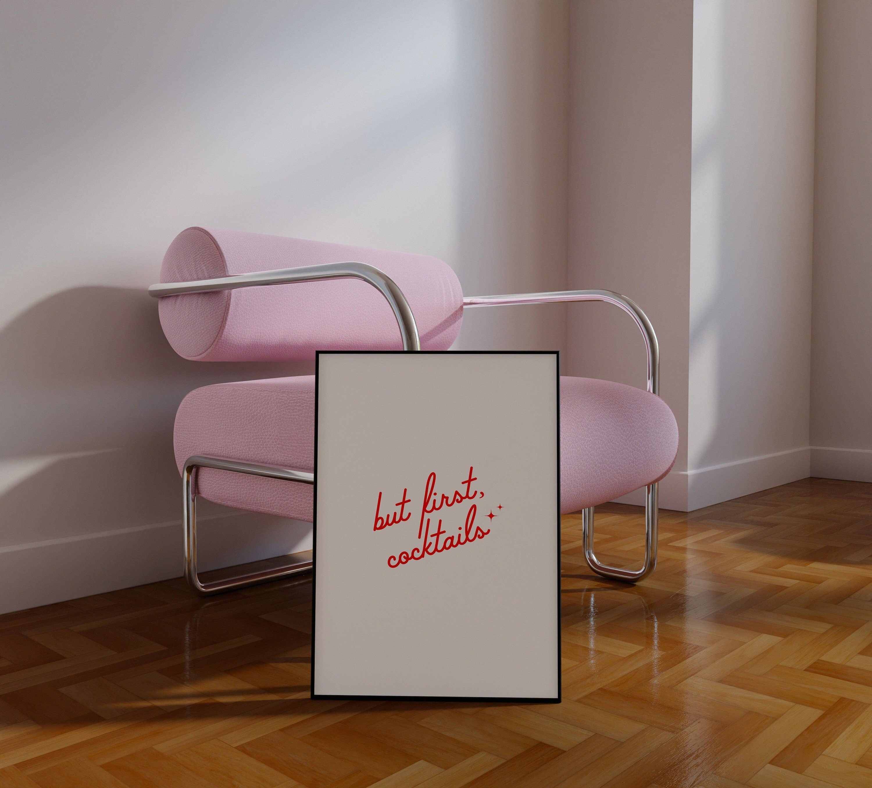 But First Cocktails Art,Wall Art Print,Typography Art,Downloadable Print,Bar Art Prints,Living Room Decor,Funny Wall Art,Cute Bar Cart Print