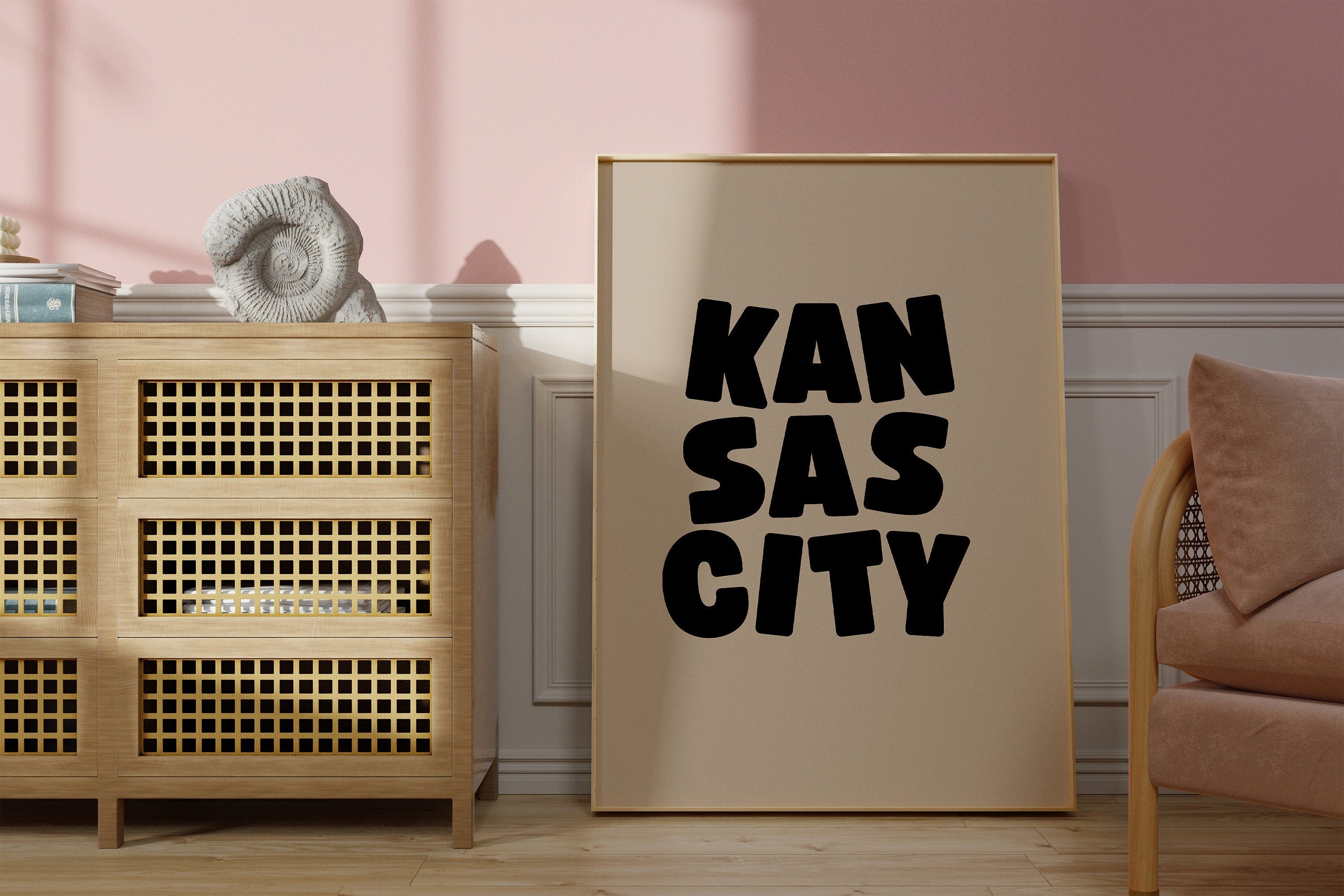 Kansas City Art Print,Digital Art Download,Kansas City Wall Art,Cute Trendy Art,Kansas City Posters,Kansas City Wall Poster,Beige Posters