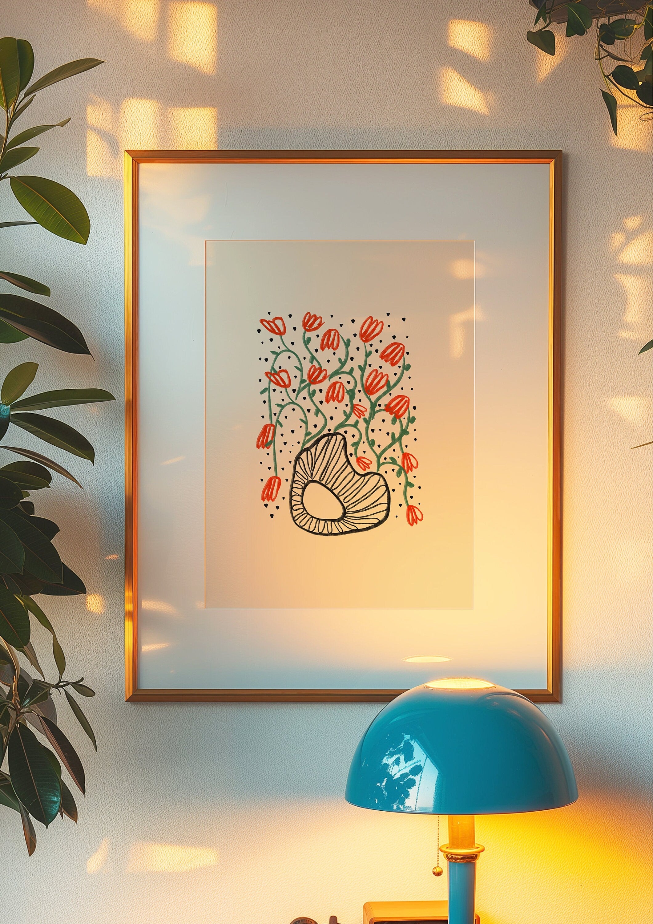 Bouquet of Flowers Digital Art Print