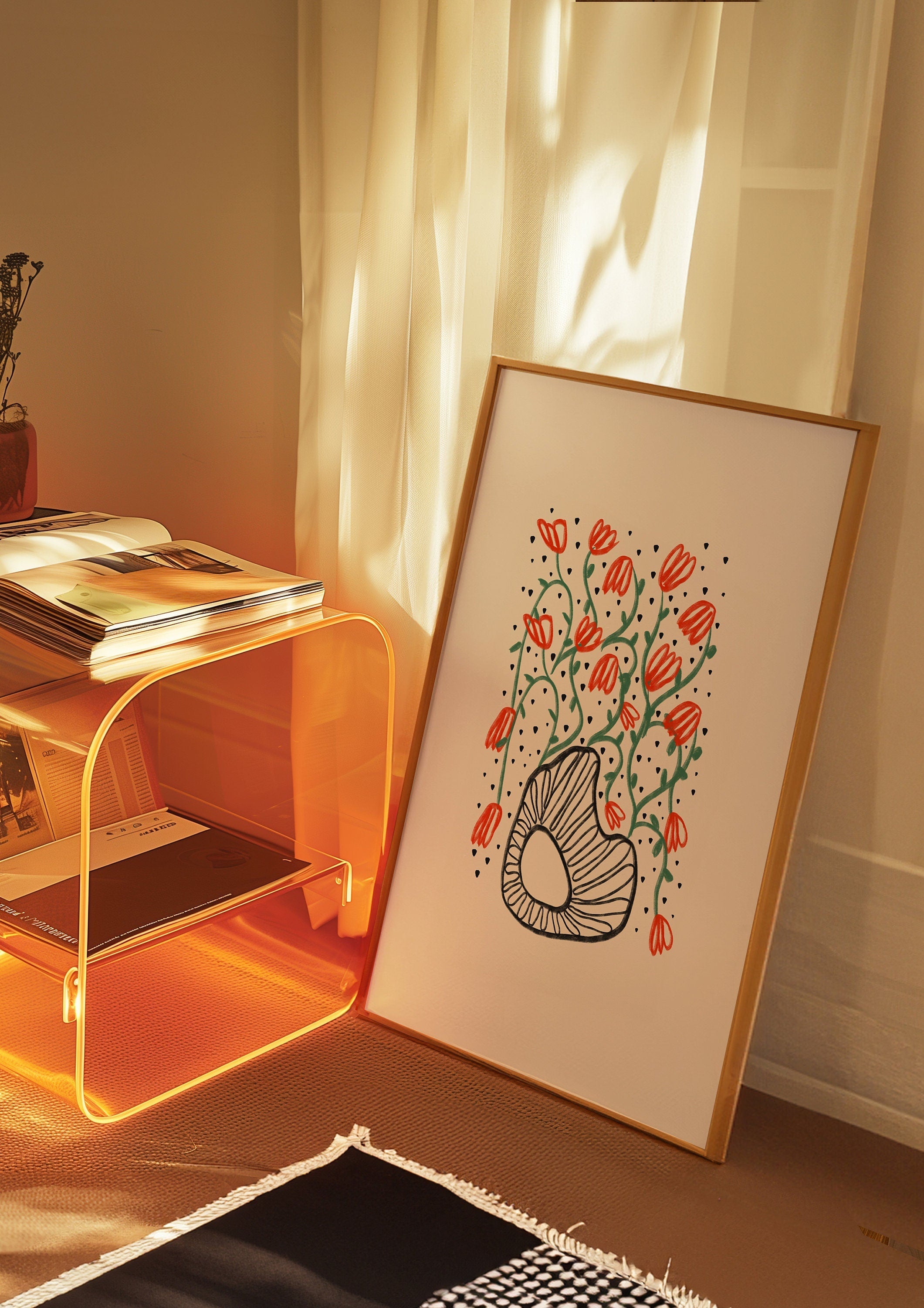 Bouquet of Flowers Digital Art Print