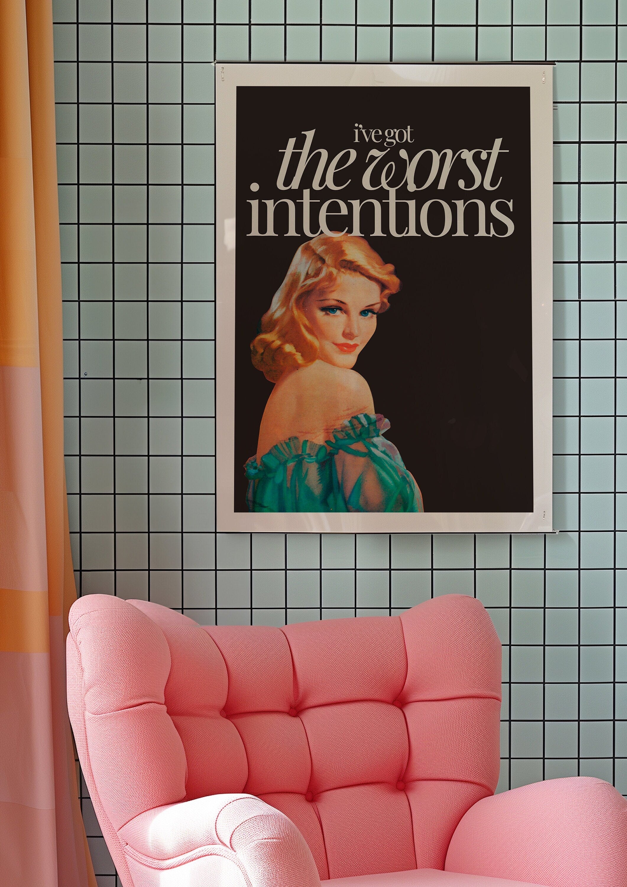 The Worst Intentions Pulp Digital Art Print