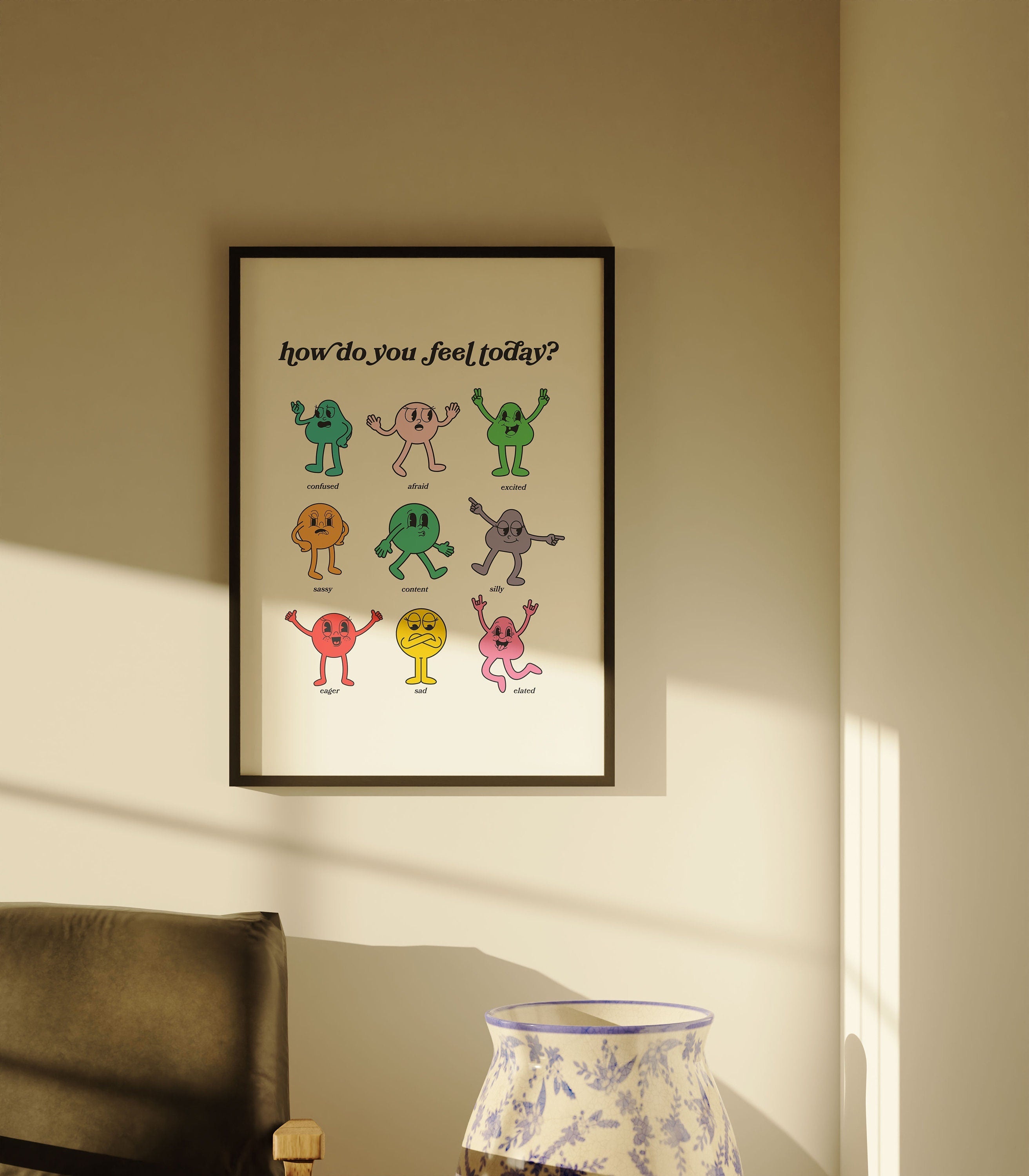 Gallery Wall Set of 6 Digital Art Prints