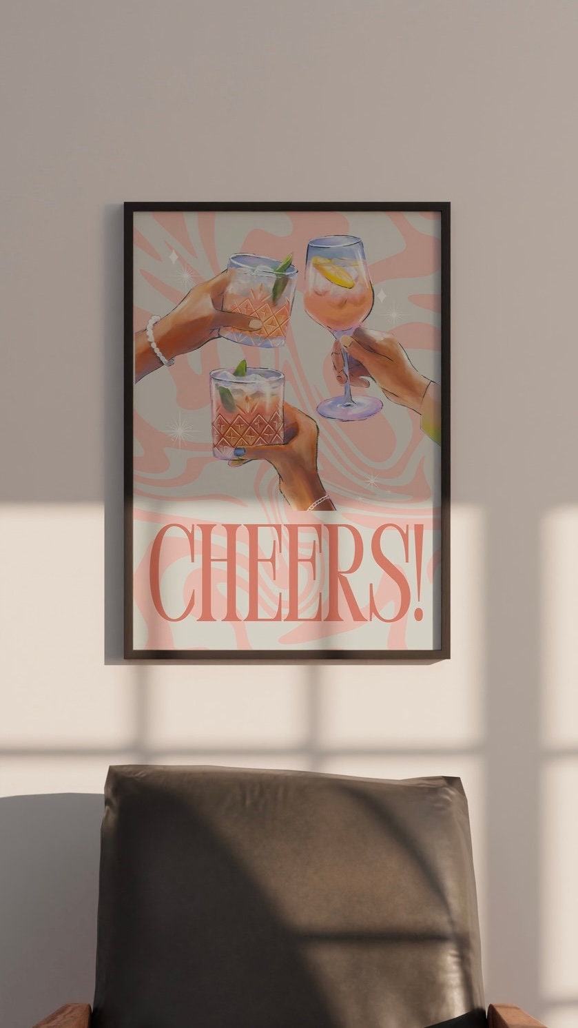 Gallery Wall Set of 8 Digital Art Prints