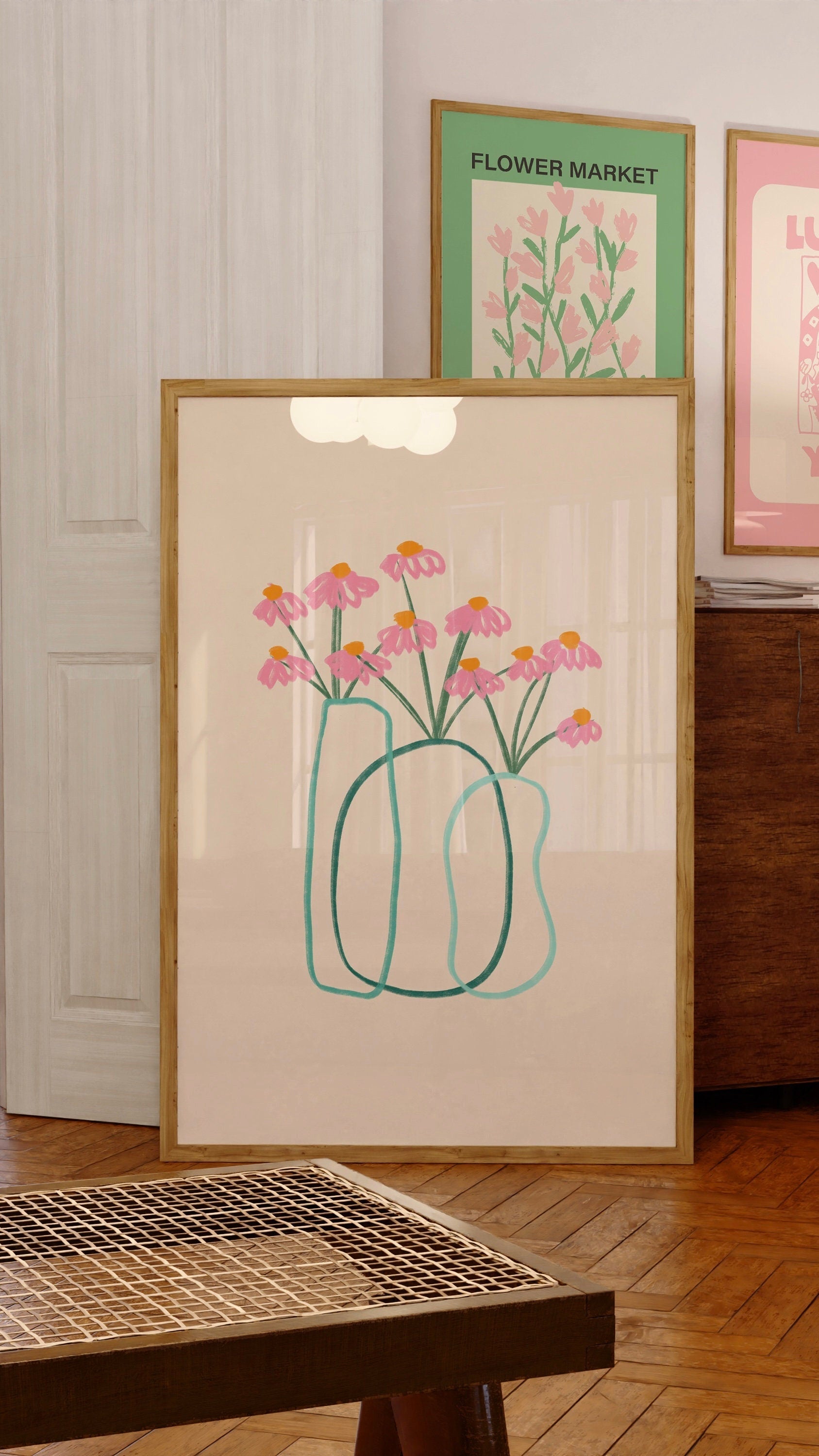 Gallery Wall Set of 8 Digital Art Prints