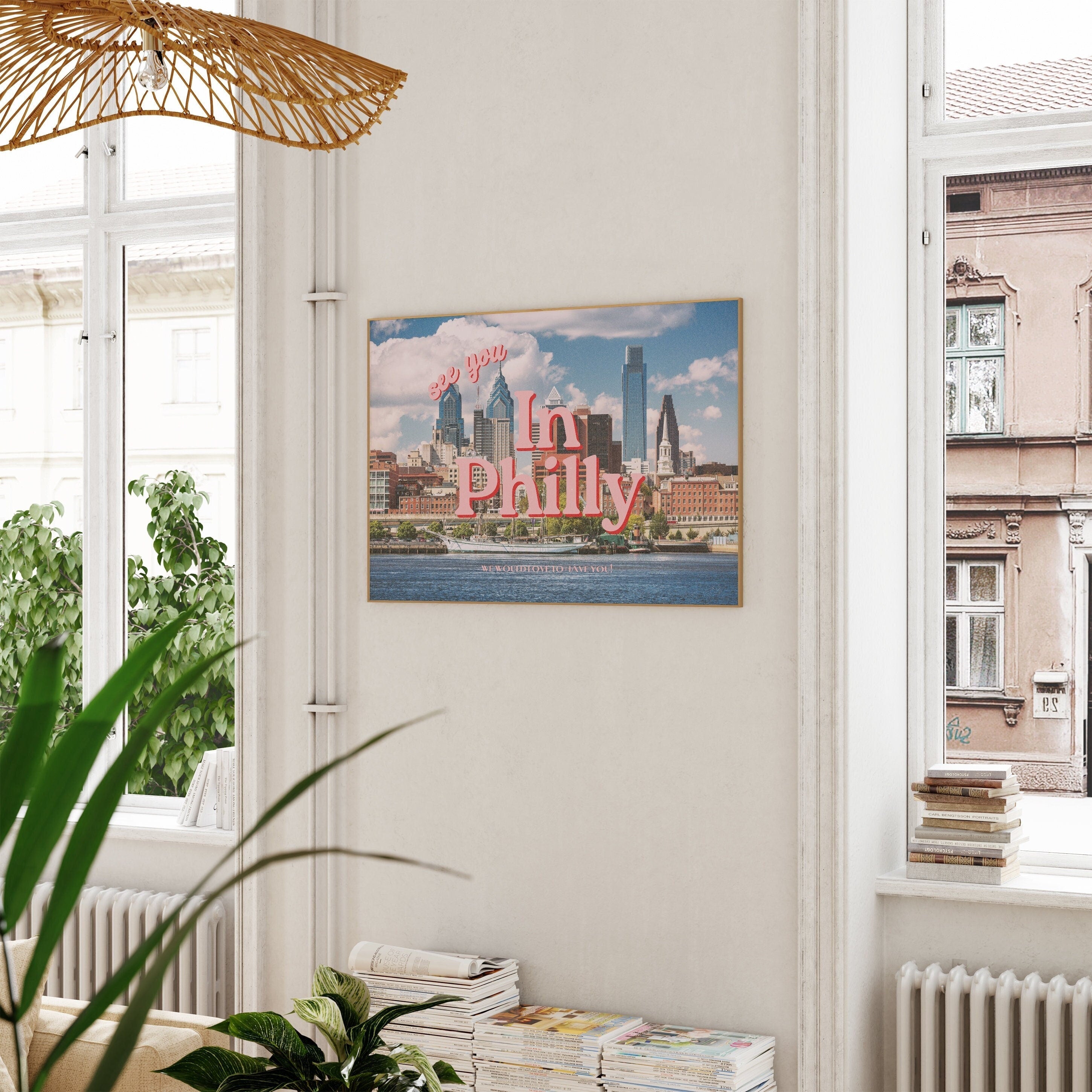 See you in philadelphia, Retro Photo Prints, Philly Art Print, philadelphia posters, philly prints, apartment art print, philadelphia decor