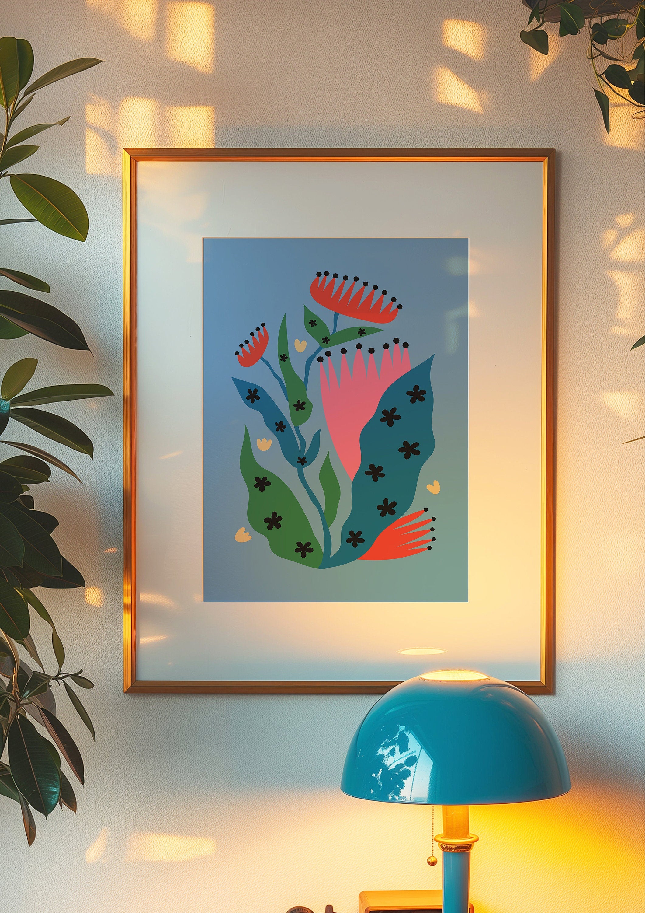 Flowers Print, French Wall Art, Abstract Flowers Print, Botanical Poster, Abstract Wall art Line Drawing Still life Aesthetic Groovy Room