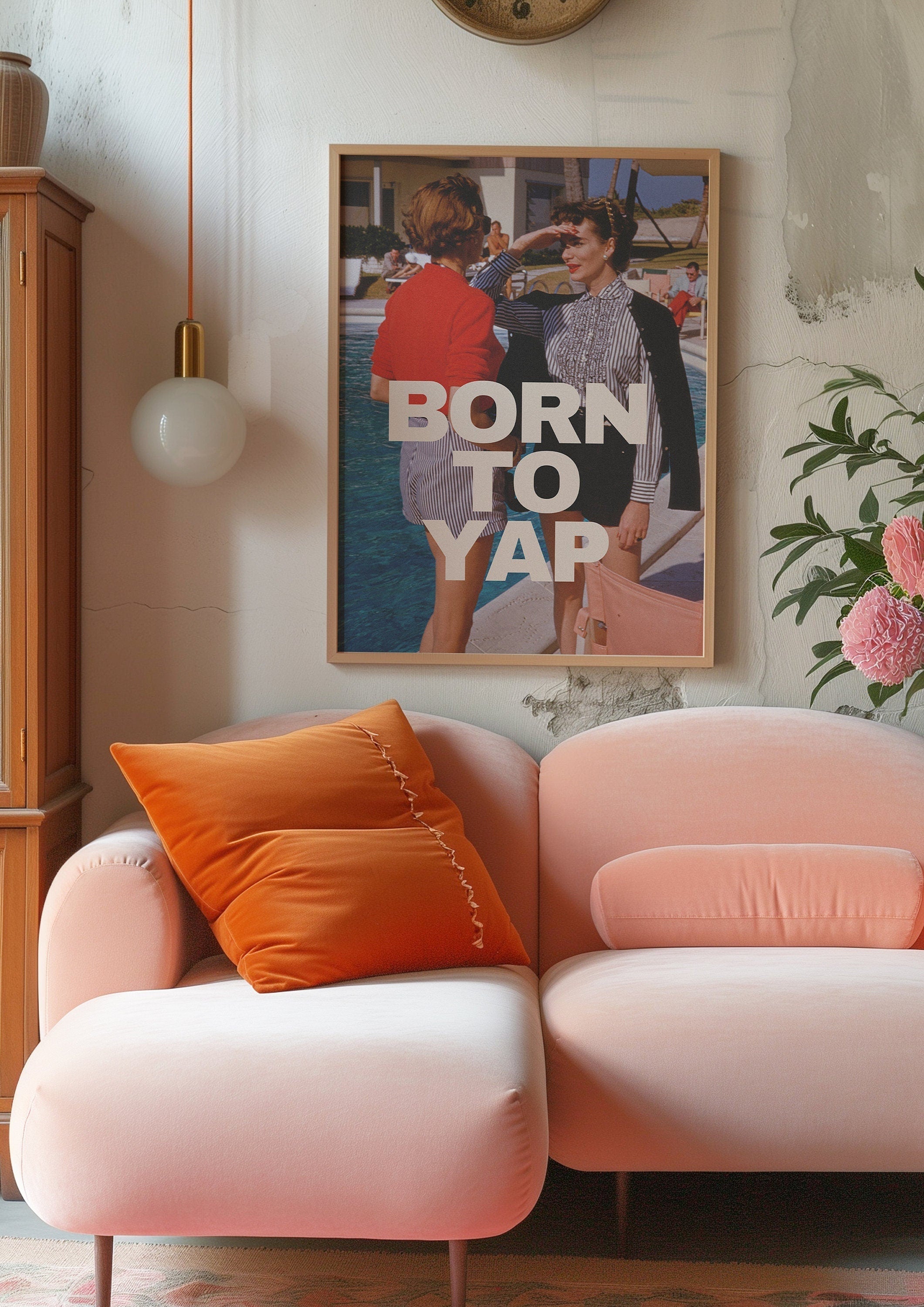 Born to Yap Digital Art Print