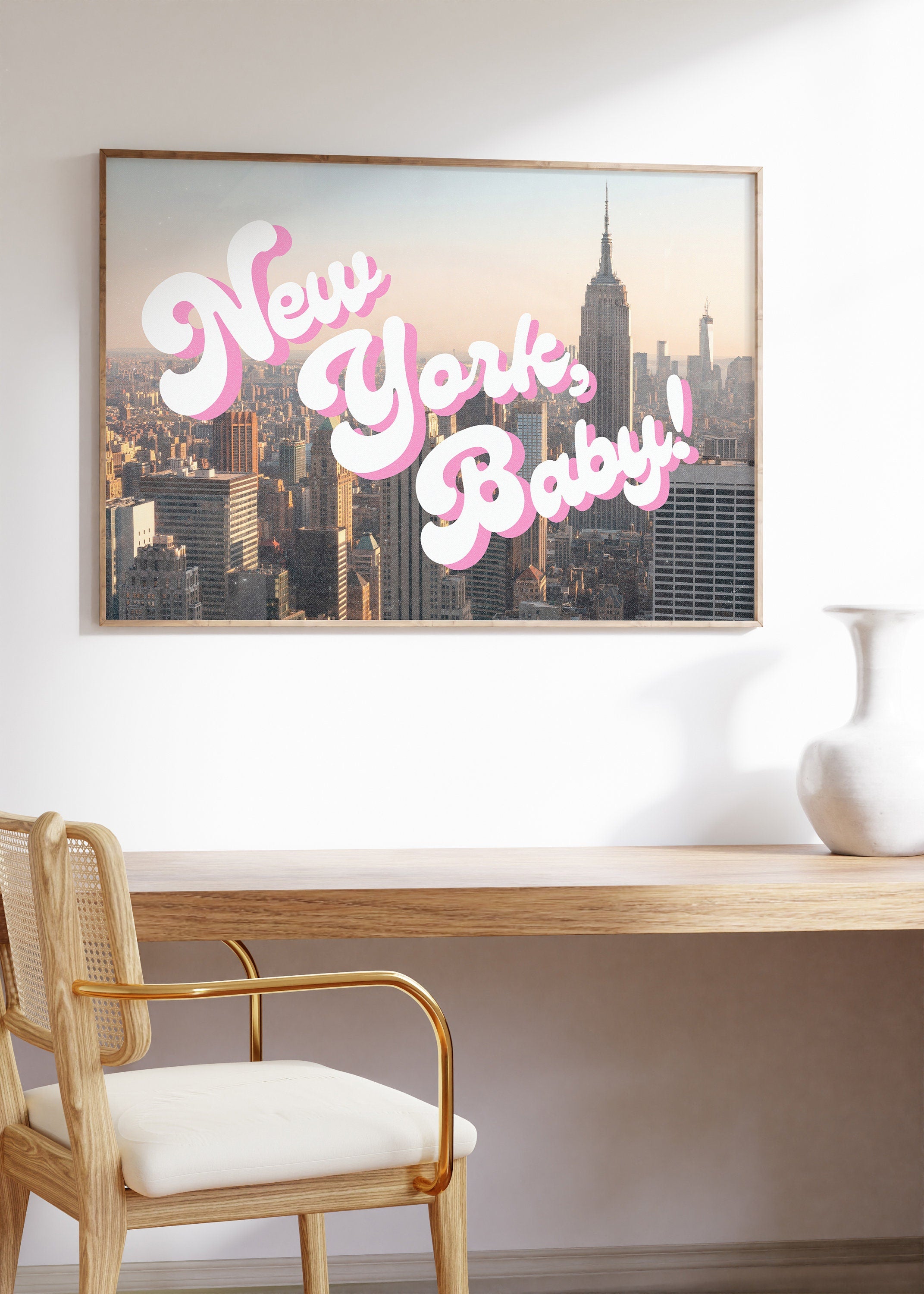 New York Postcard, New York Art, Retro NY Prints, Vintage Photo Prints, NYC Art, Trendy Art Print, New York Digital Print