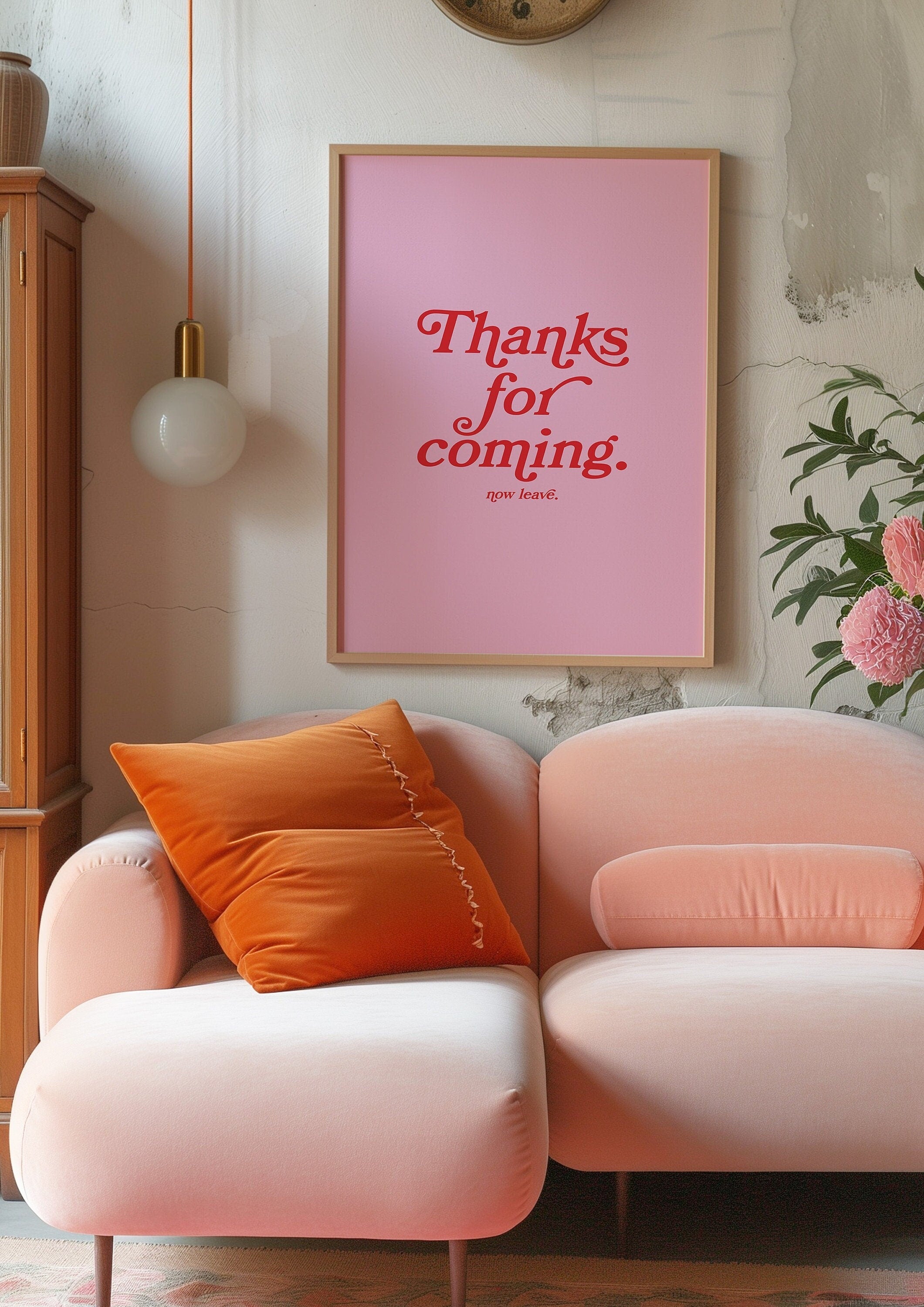 Thanks for coming-Digital Prints-Wall Art Print-Typography Art-Downloadable Print-Bar Art Prints-Living Room Decor-Funny Wall Art-Bright Art